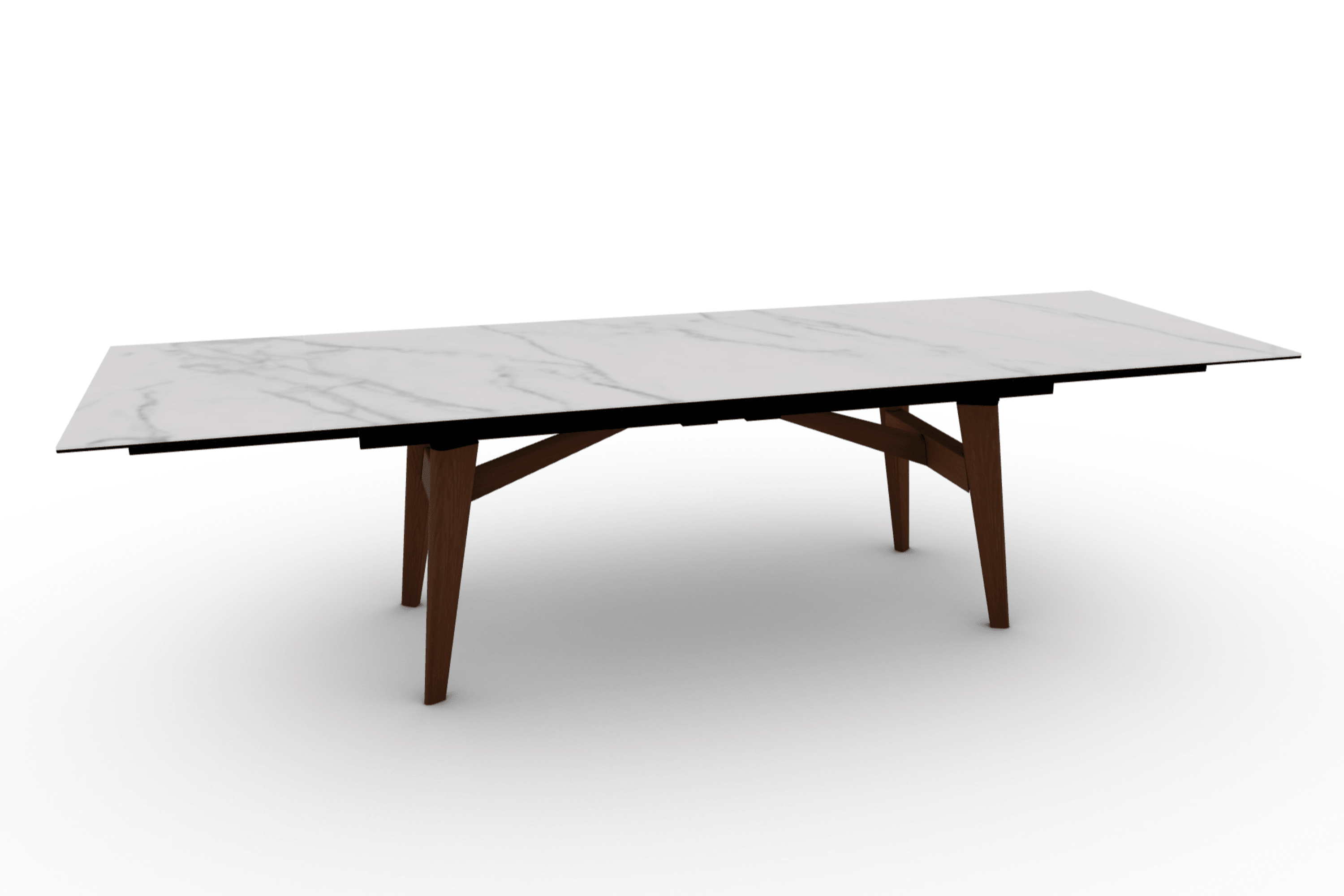 Stół prostokątny rozkładany ABREY kremowy marmur Calligaris Eye on Design