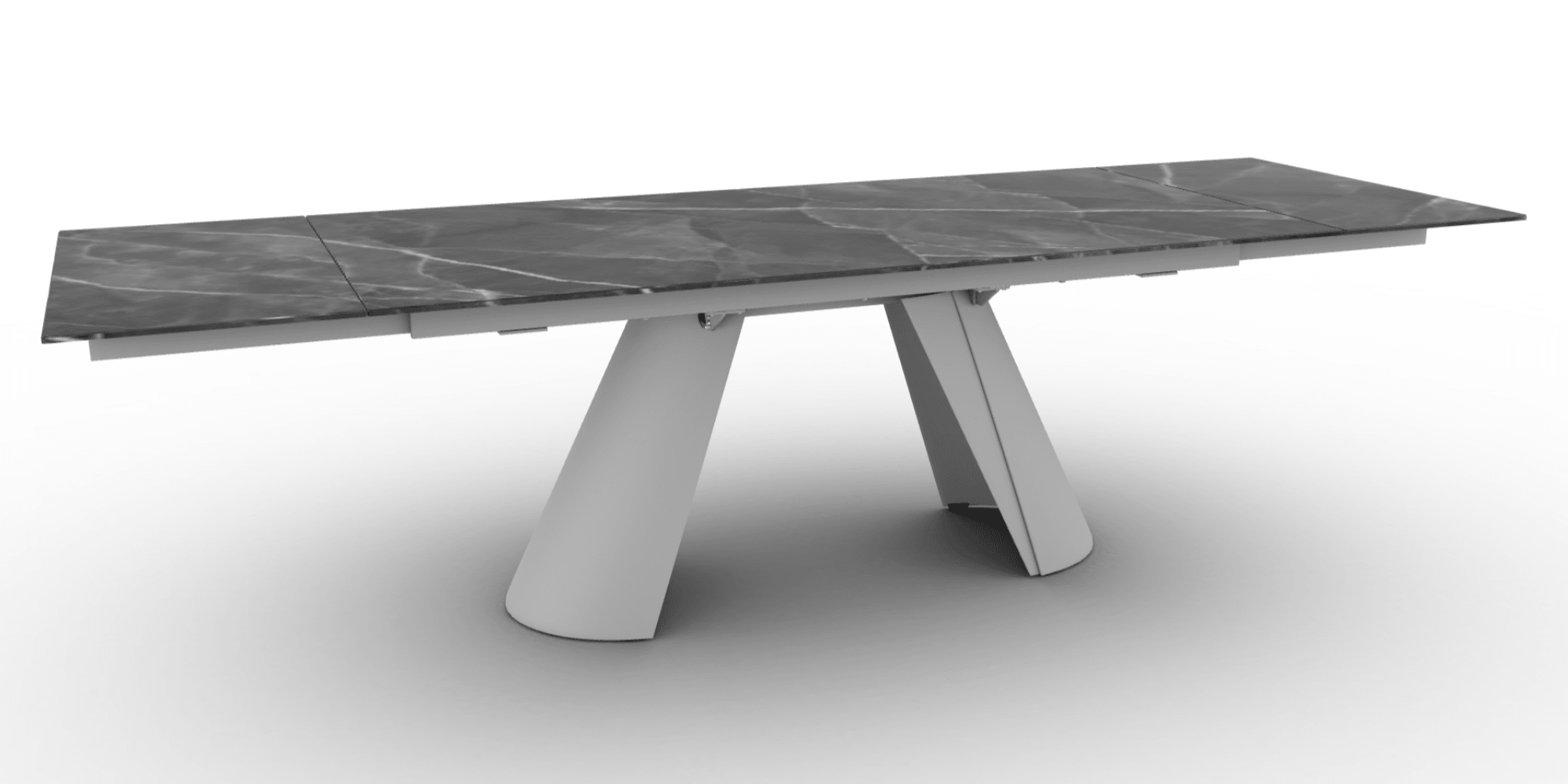 Stół prostokątny rozkładany APIAN antracytowy marmur Calligaris Eye on Design