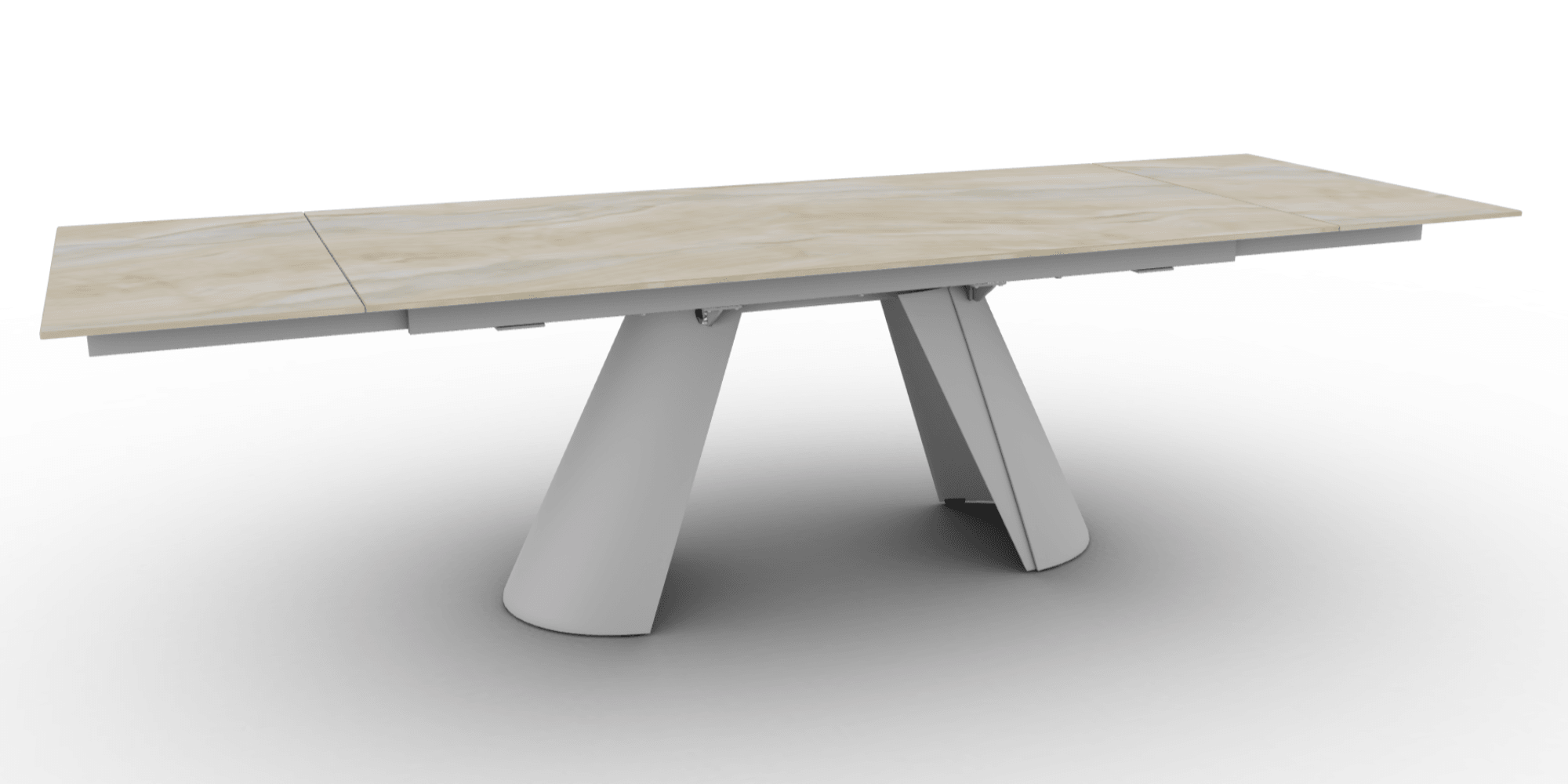 Stół prostokątny rozkładany APIAN piaskowy marmur Calligaris Eye on Design