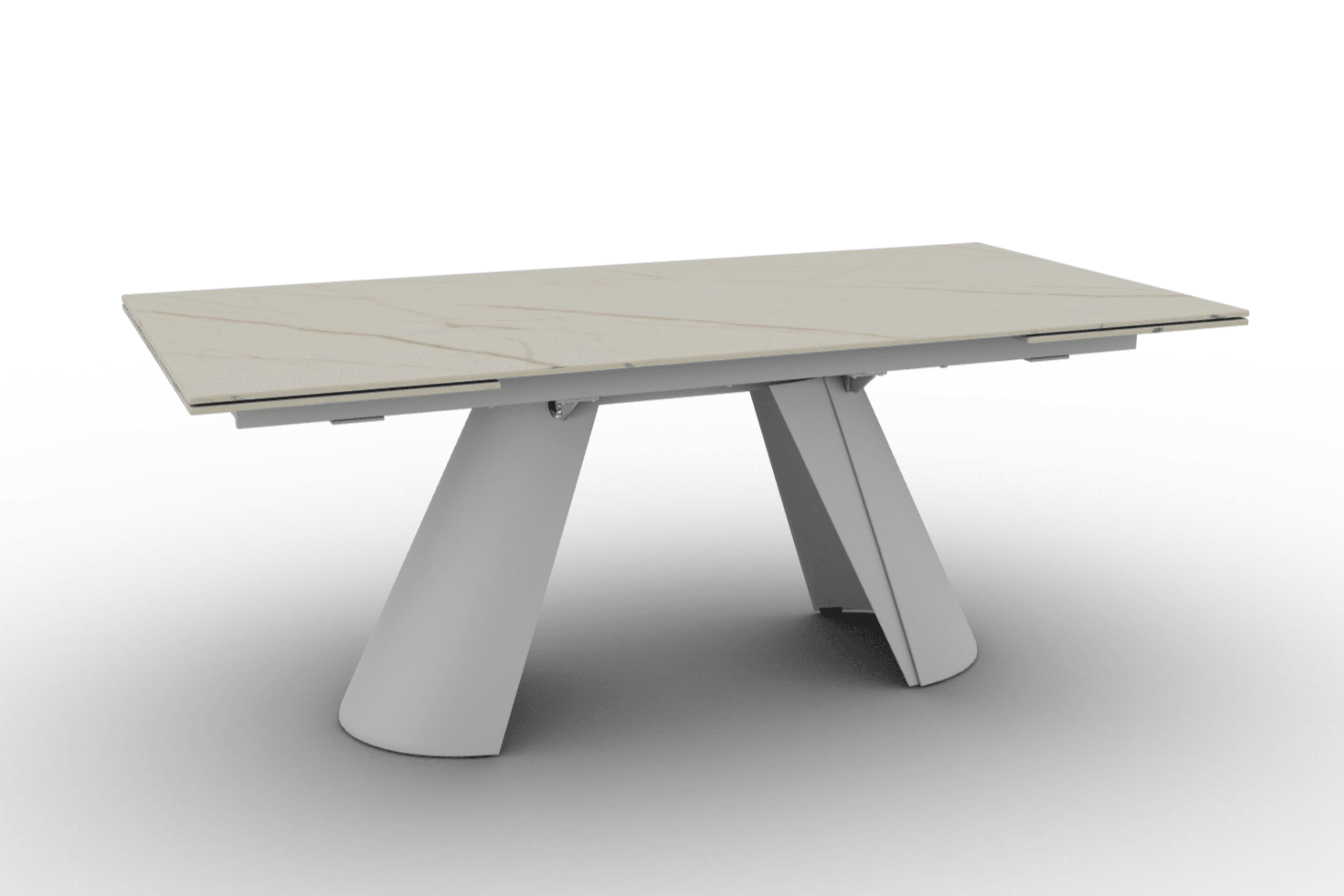 Stół prostokątny rozkładany APIAN złoty marmur Calligaris Eye on Design