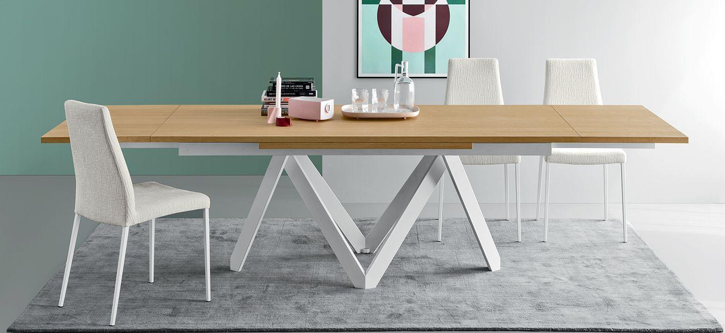 Stół prostokątny rozkładany CARTESIO kremowy marmur Calligaris Eye on Design