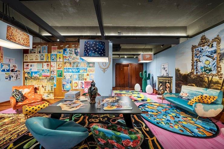 Stół prostokątny SNAKES czarny Seletti Eye on Design