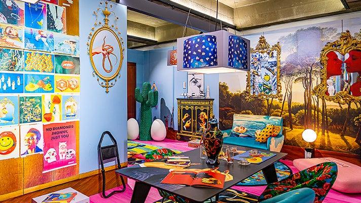 Stół prostokątny SNAKES czarny Seletti Eye on Design