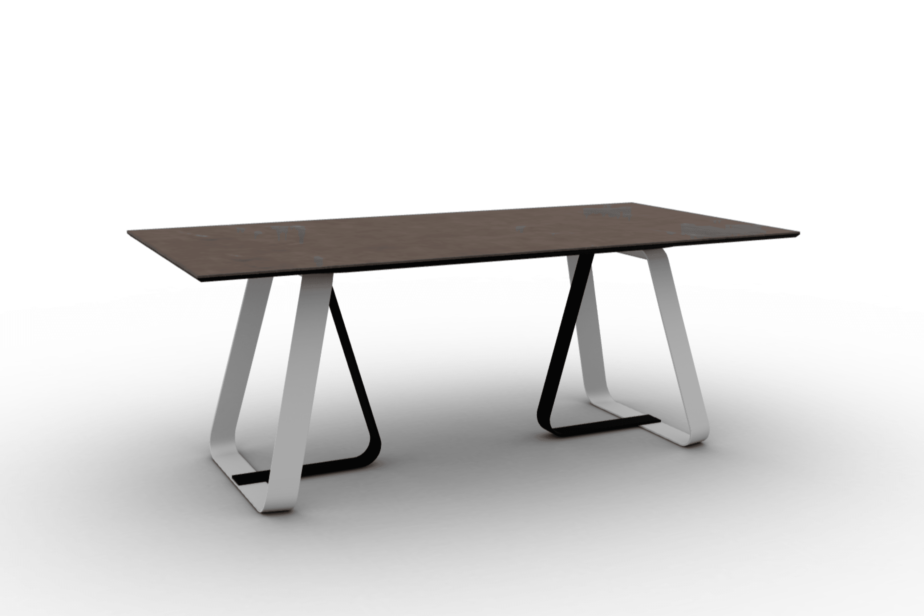 Stół prostokątny SUNSHINE brązowa ceramika Calligaris Eye on Design