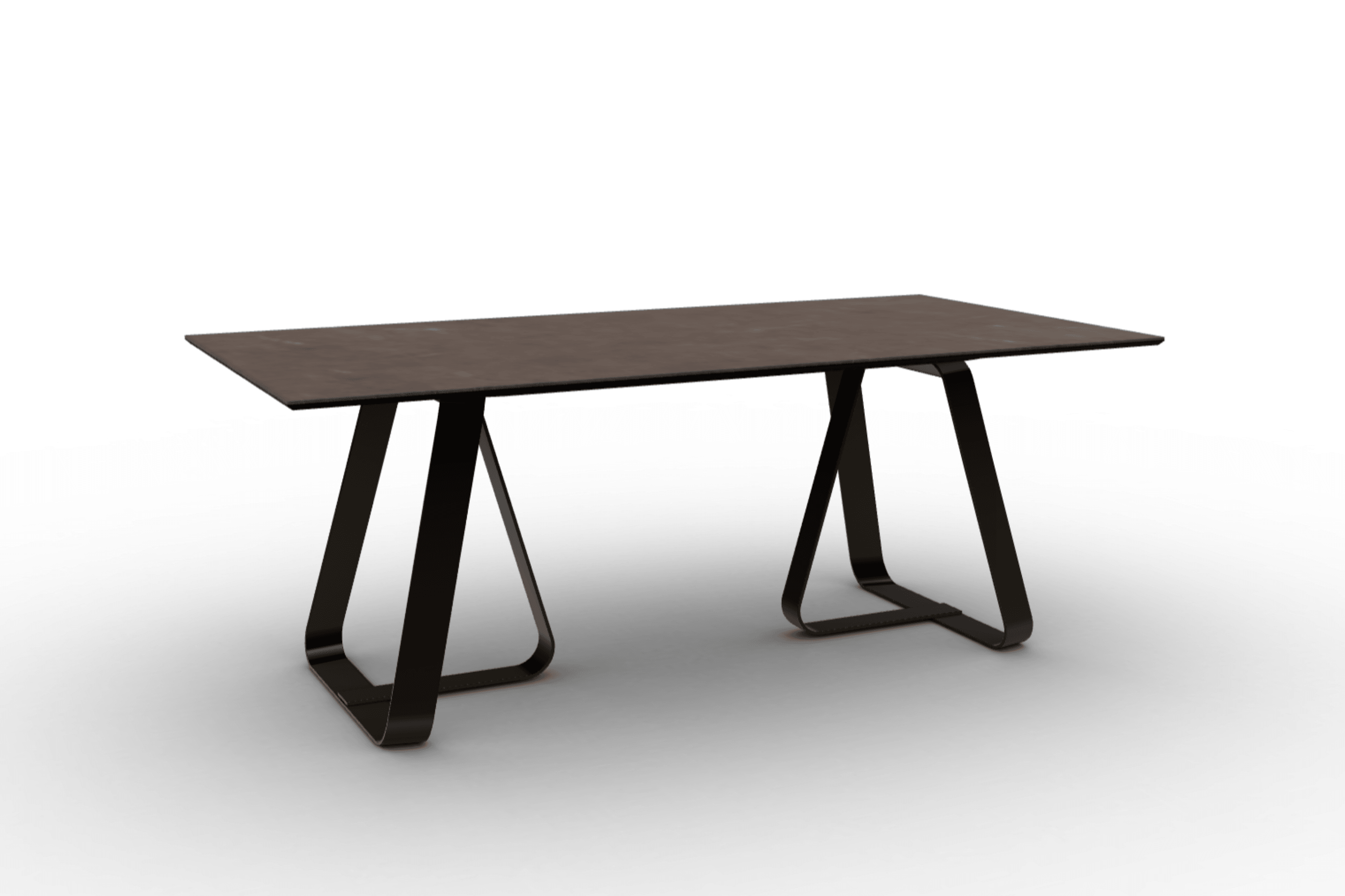 Stół prostokątny SUNSHINE brązowa ceramika Calligaris Eye on Design