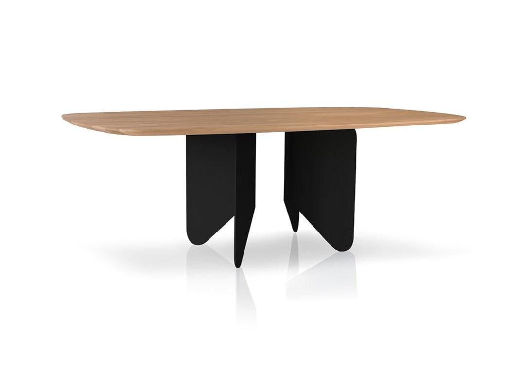 Stół ROOTS lity dąb z metalową podstawą Nobonobo Eye on Design