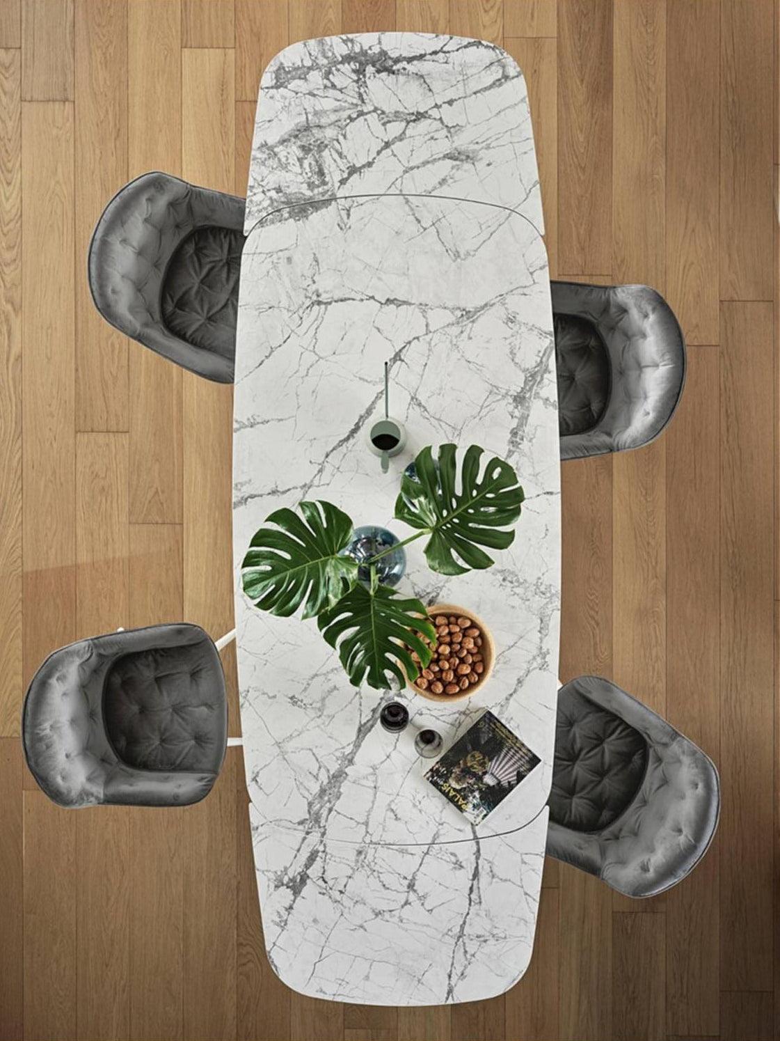 Stół rozkładany CAMEO ciemnoszara ceramika Calligaris Eye on Design