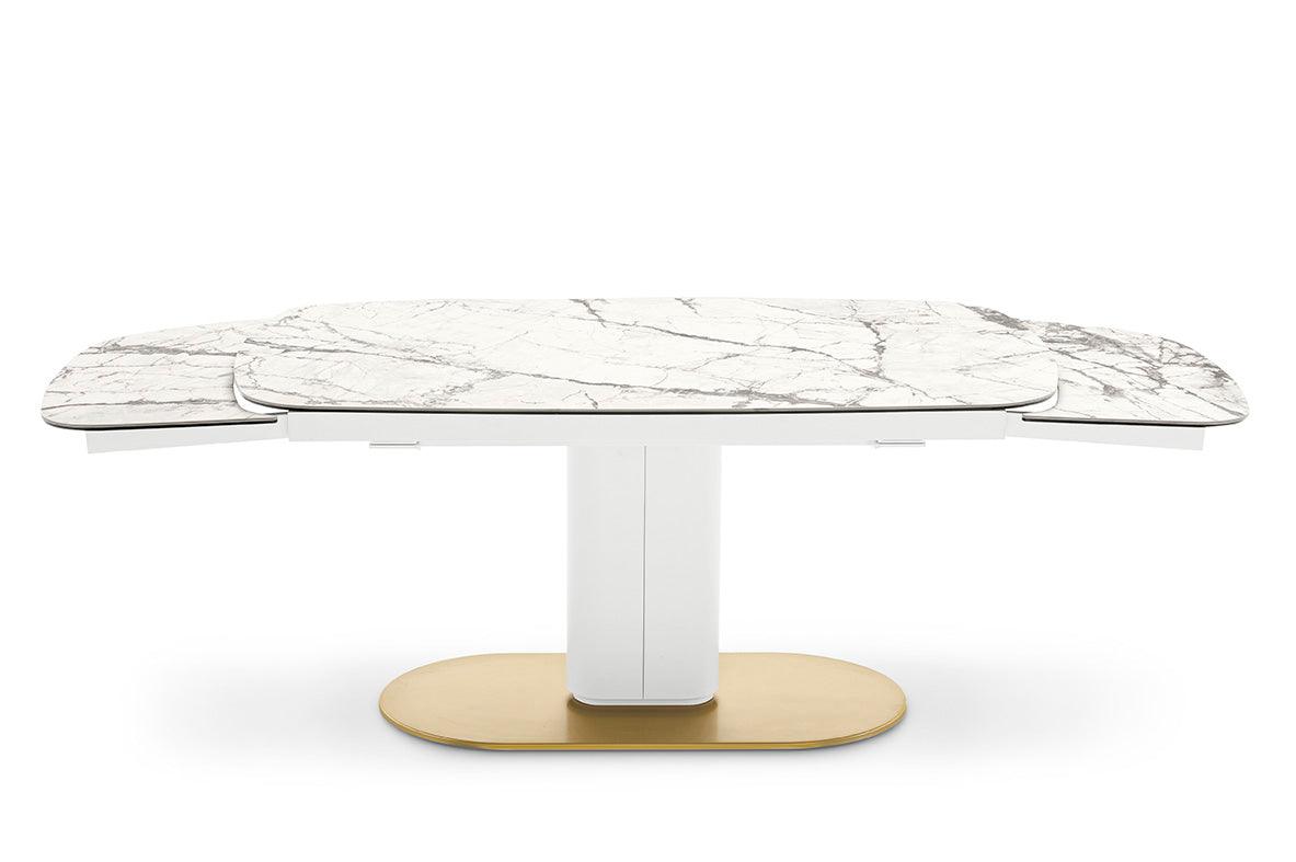 Stół rozkładany CAMEO kremowy marmur Calligaris Eye on Design