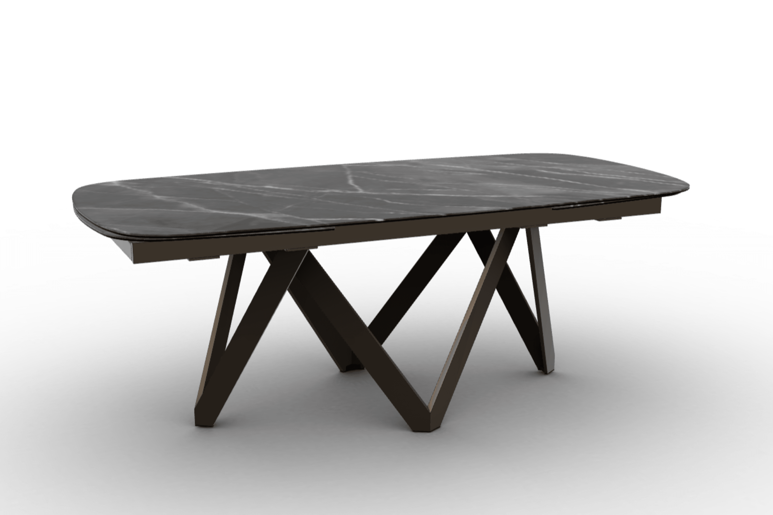 Stół rozkładany CARTESIO antracytowy marmur Calligaris Eye on Design