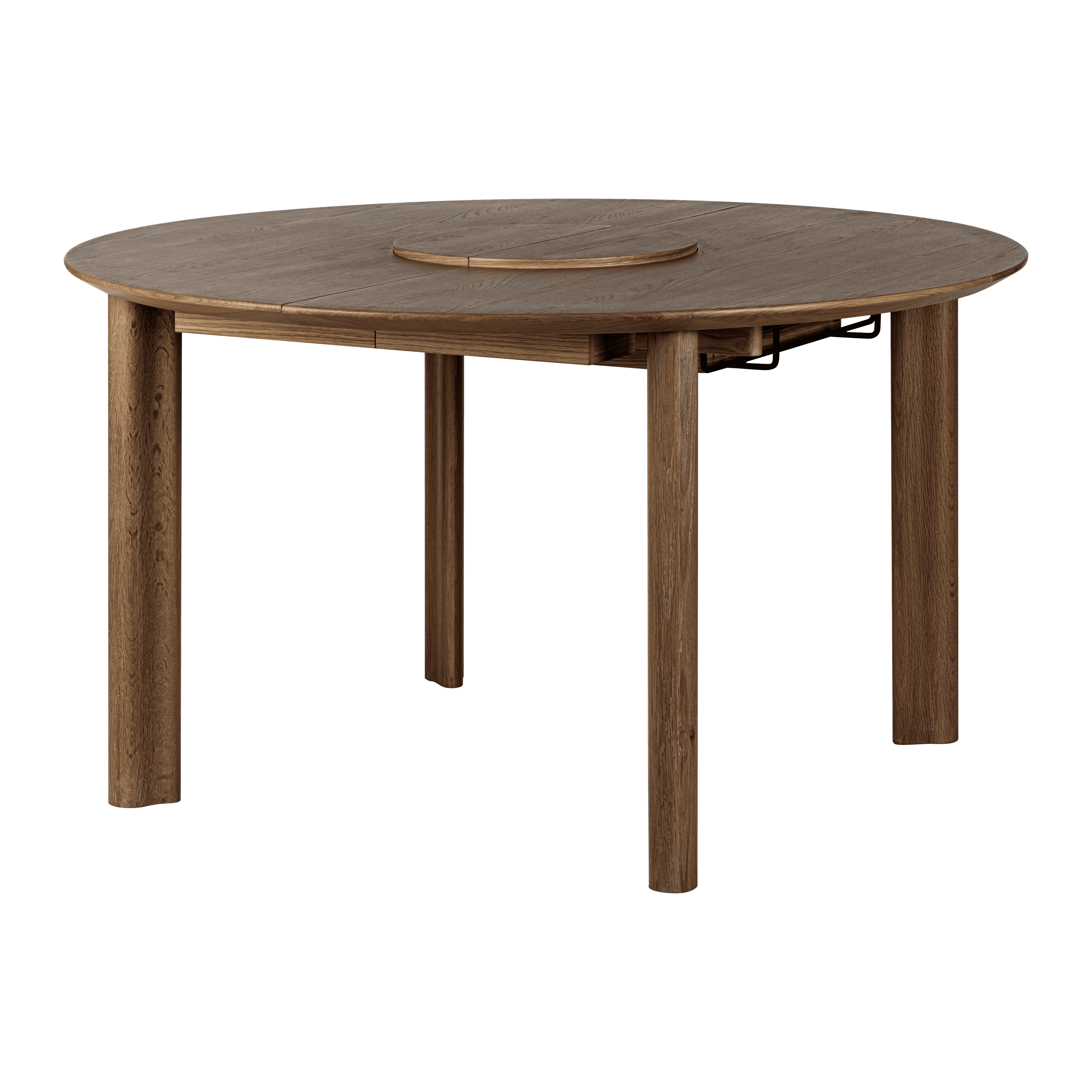 Stół rozkładany COMFORT CIRCLE WITH EXTENSION ciemny dąb UMAGE Gładkie Eye on Design