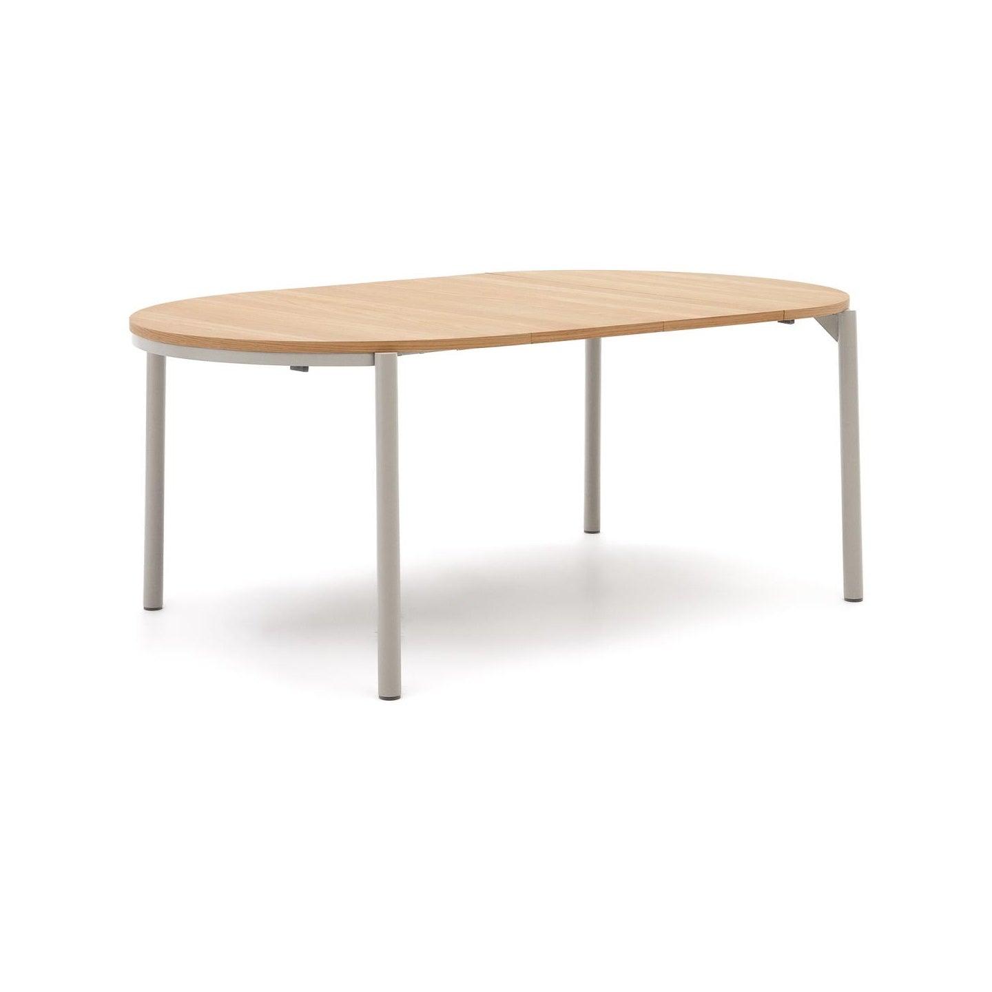 Stół rozkładany MONTUIRI fornir dębowy z szarą podstawą La Forma Eye on Design