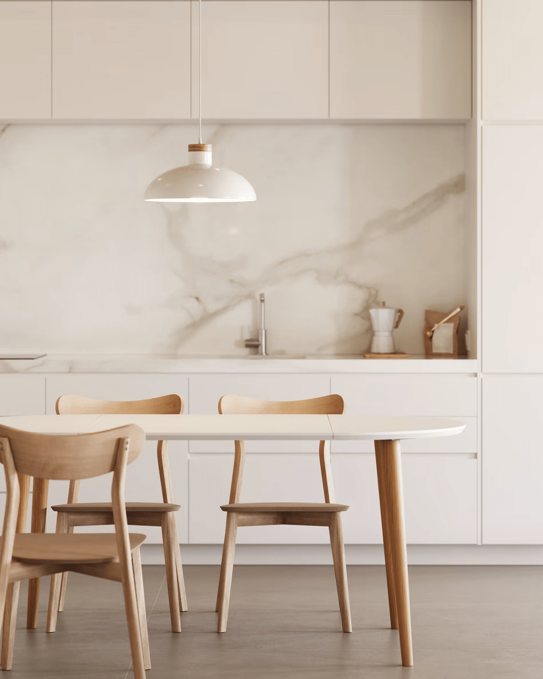 Stół rozkładany OQUI biały La Forma Eye on Design