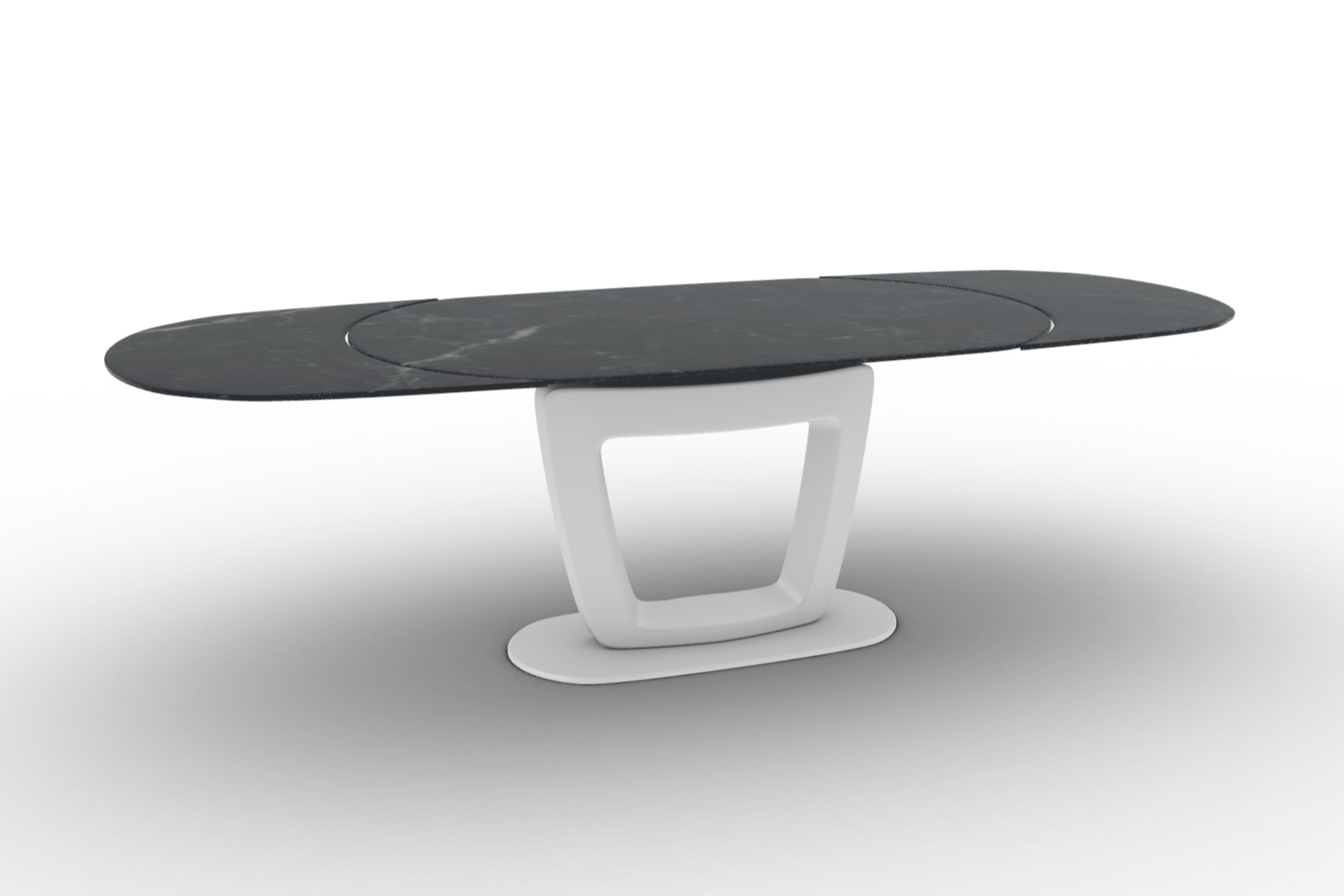 Stół rozkładany ORBITAL czarny marmur Calligaris Eye on Design