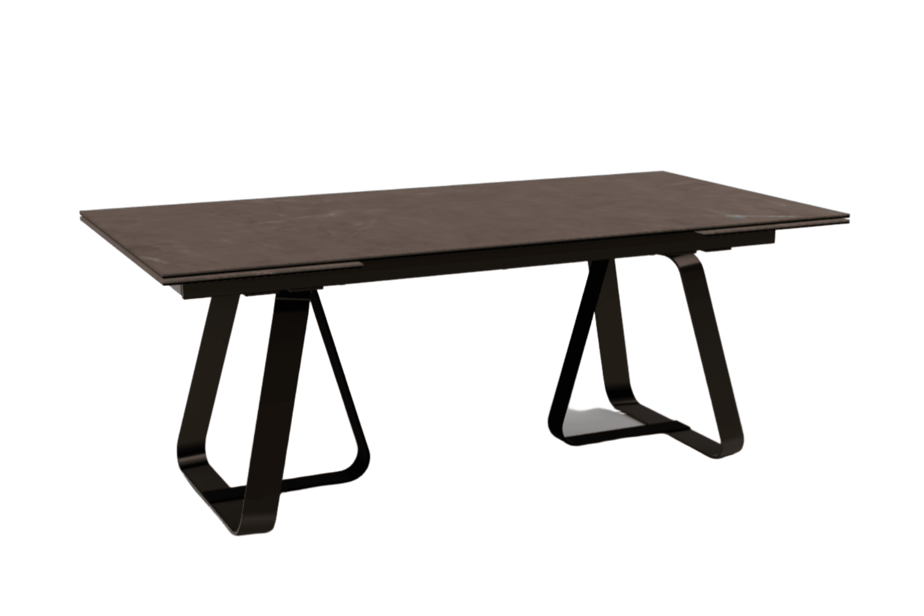 Stół rozkładany prostokątny SUNSHINE brązowa ceramika Calligaris Eye on Design