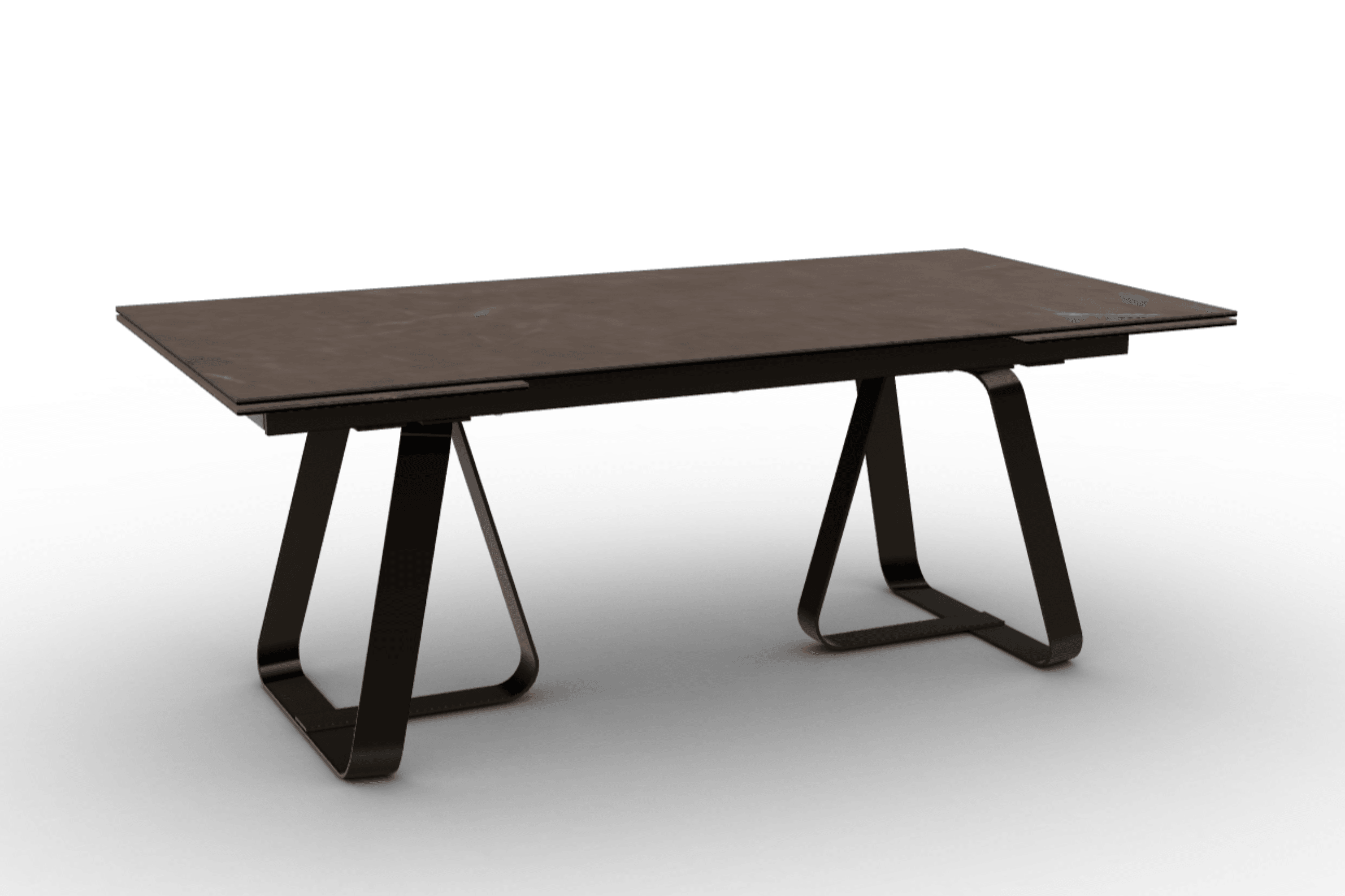 Stół rozkładany prostokątny SUNSHINE brązowa ceramika Calligaris Eye on Design