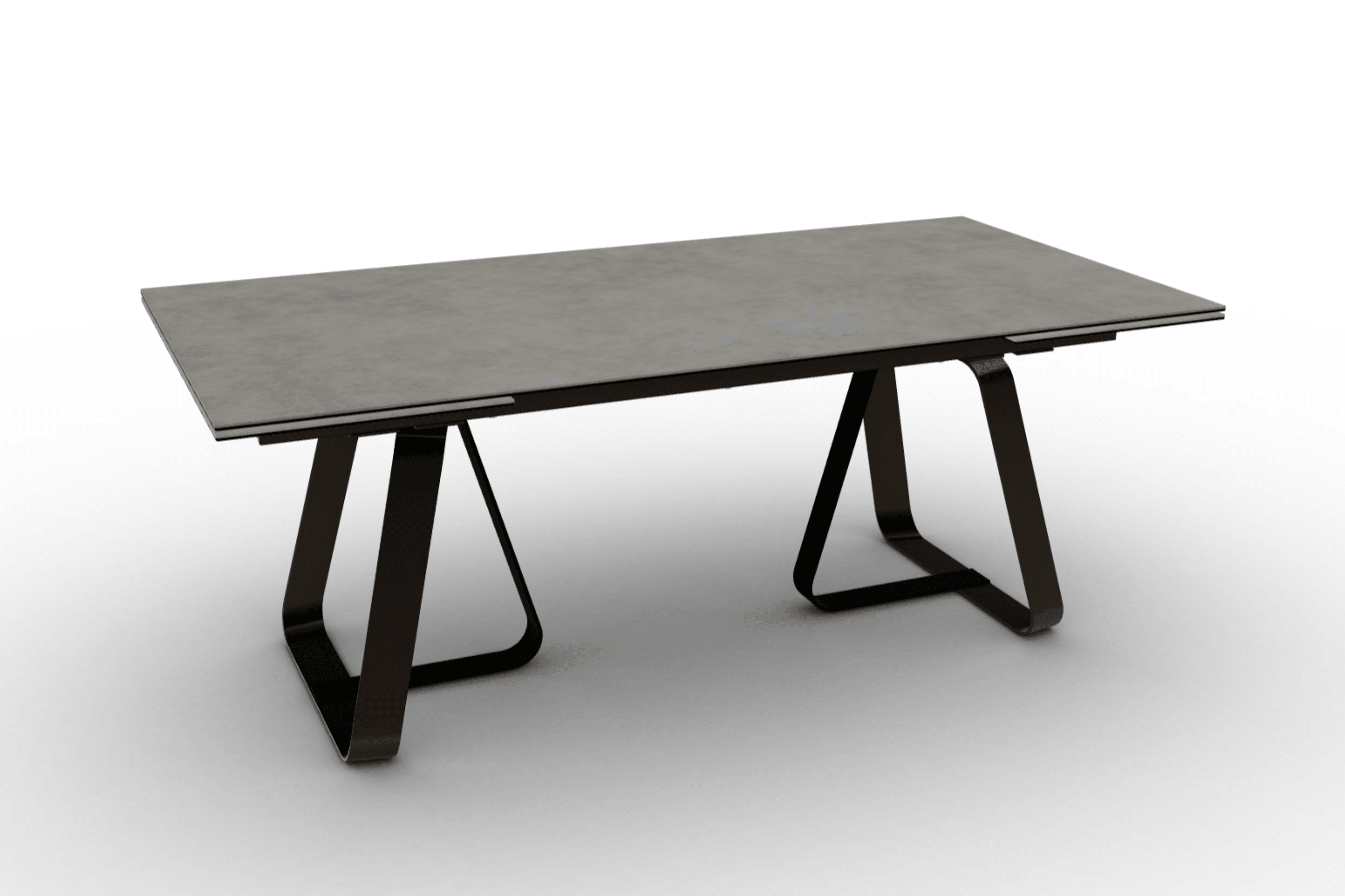 Stół rozkładany prostokątny SUNSHINE jasnoszara ceramika Calligaris Eye on Design