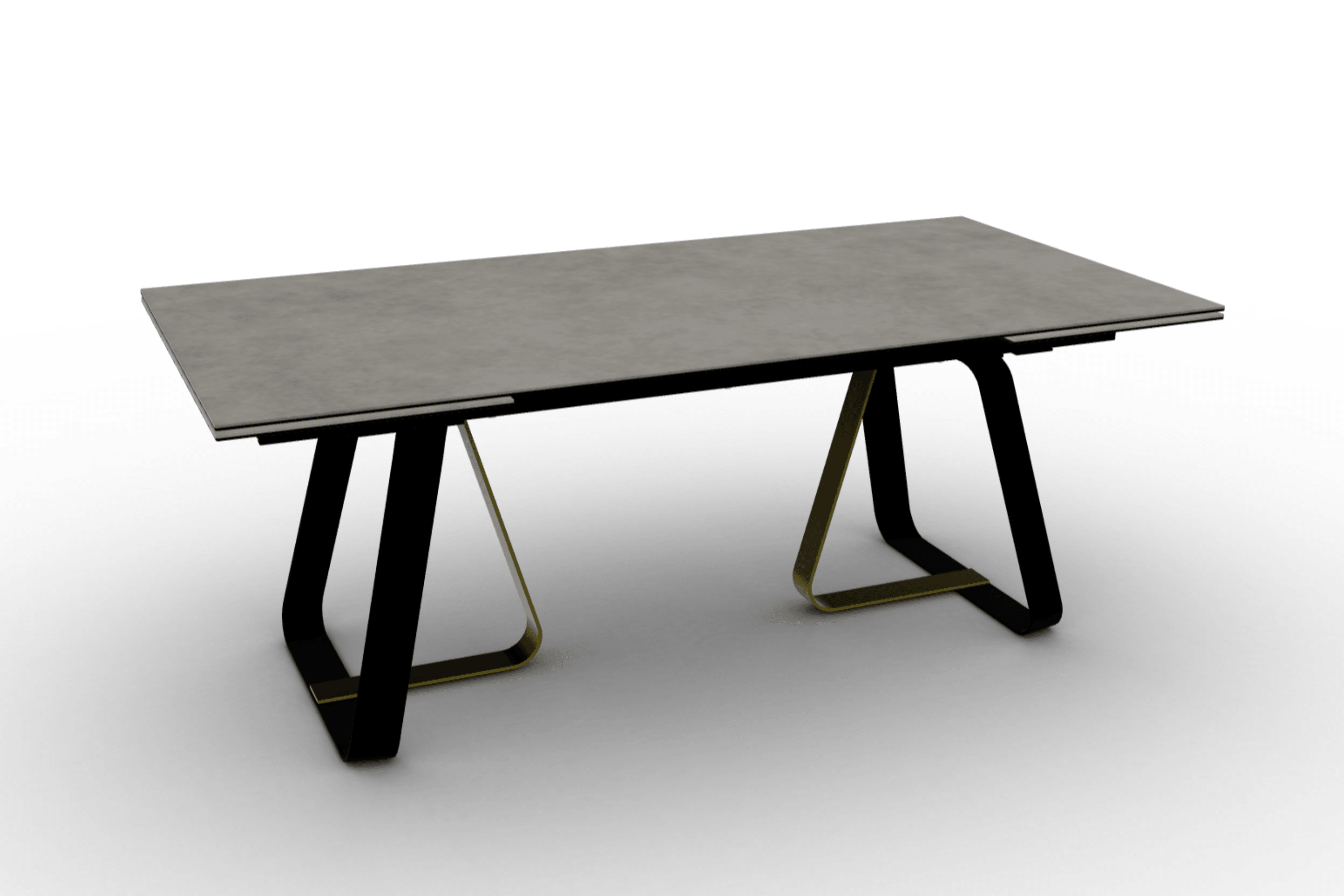 Stół rozkładany prostokątny SUNSHINE jasnoszara ceramika Calligaris Eye on Design