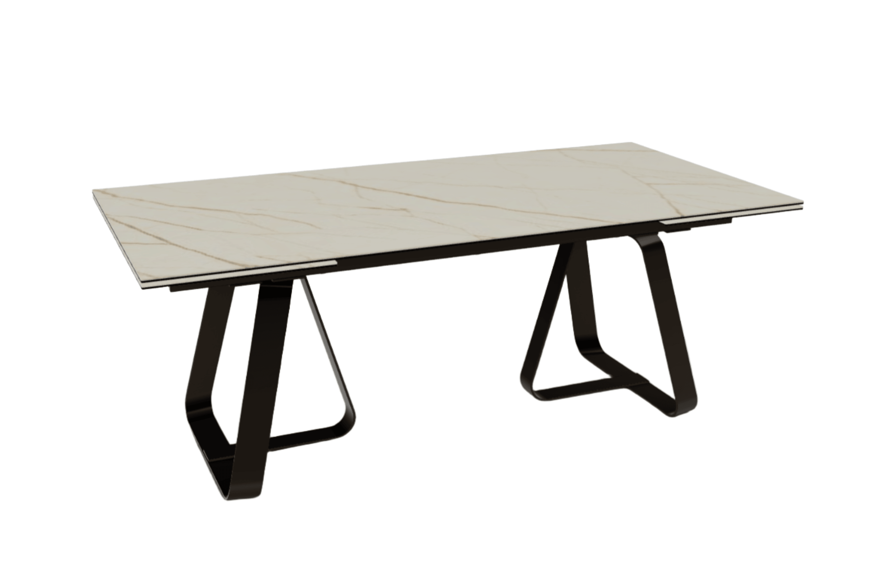 Stół rozkładany prostokątny SUNSHINE złoty marmur Calligaris Eye on Design