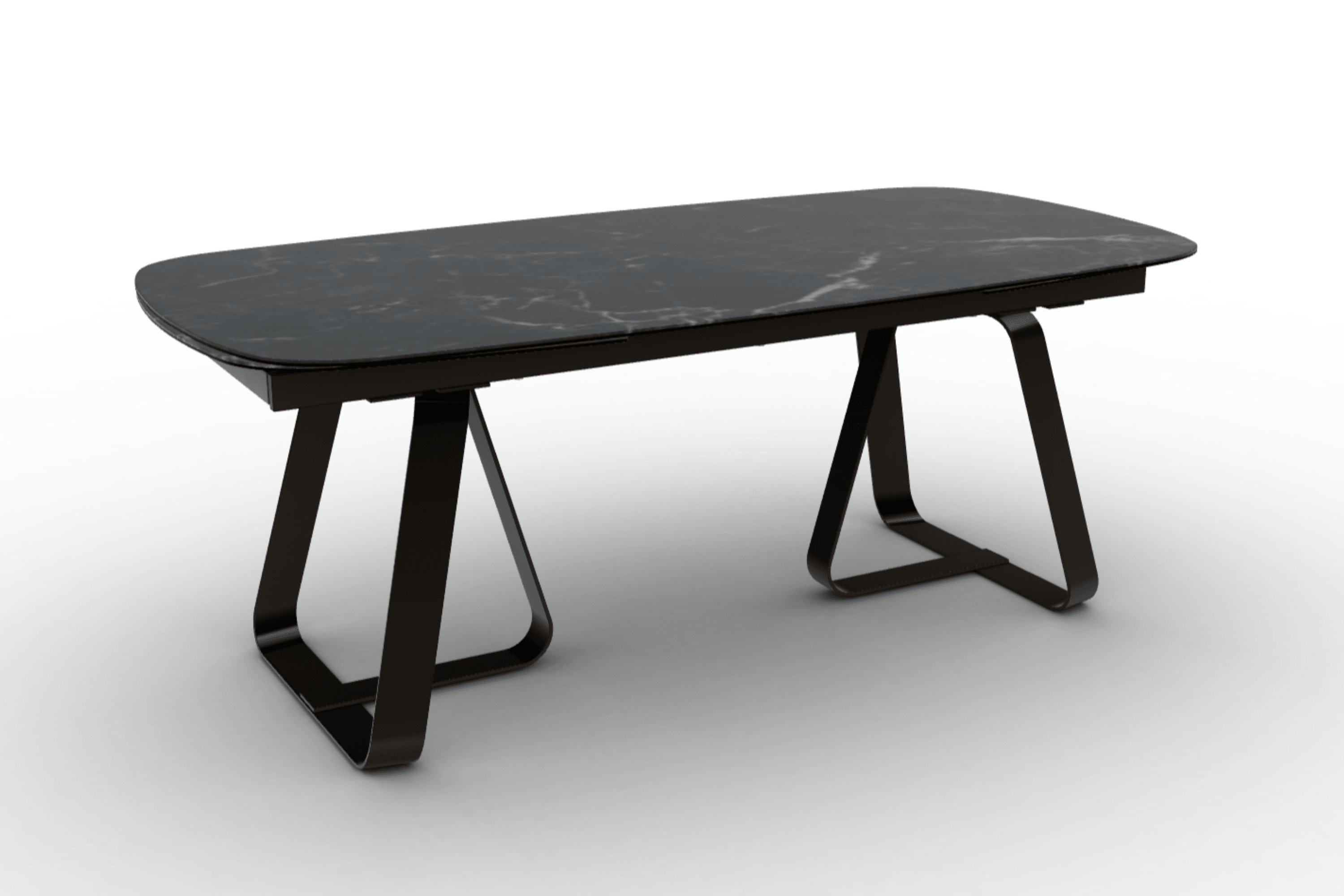 Stół rozkładany SUNSHINE czarny marmur Calligaris matowy brąz matowy brąz Eye on Design