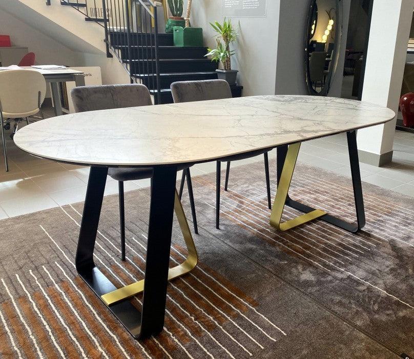 Stół SUNSHINE brązowa ceramika Calligaris Eye on Design