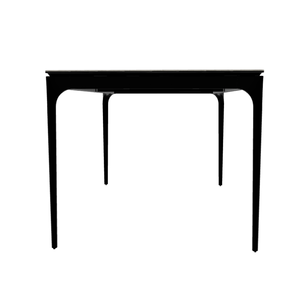 Uittrekbare tafel SILHOUETTE lichtgrijs keramiek