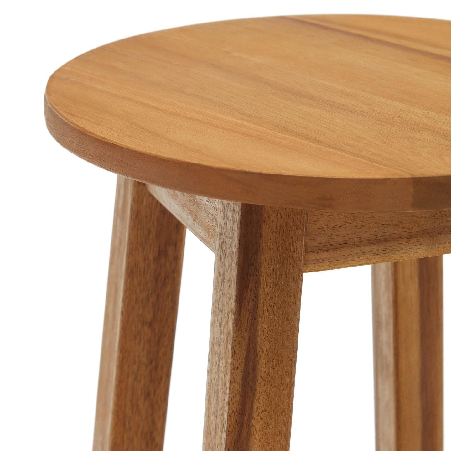 Stołek AMEL lite drewno akacjowe La Forma Eye on Design