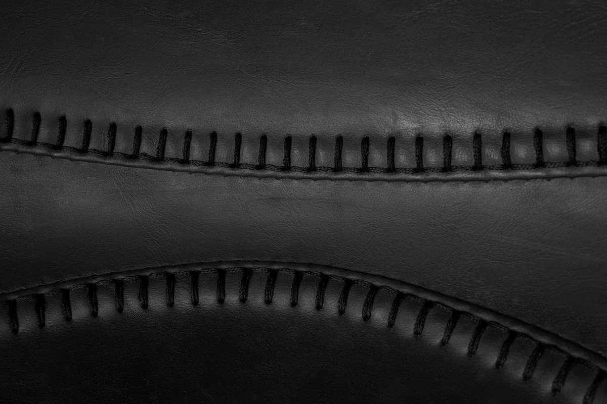 Stołek barowy FRANKY ekoskóra czarny Dutchbone Eye on Design