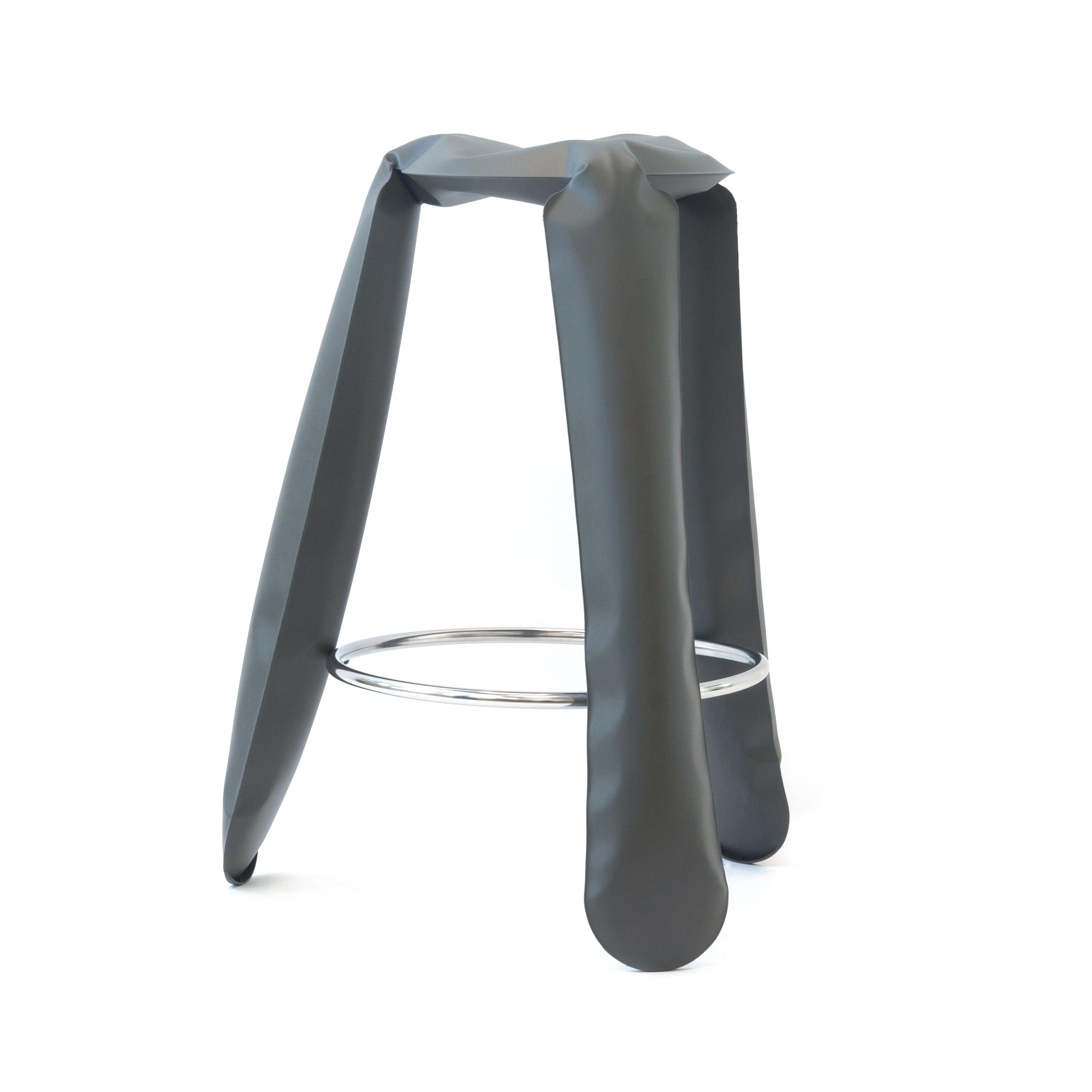 Stołek barowy PLOPP szary mat Zieta Studio Eye on Design
