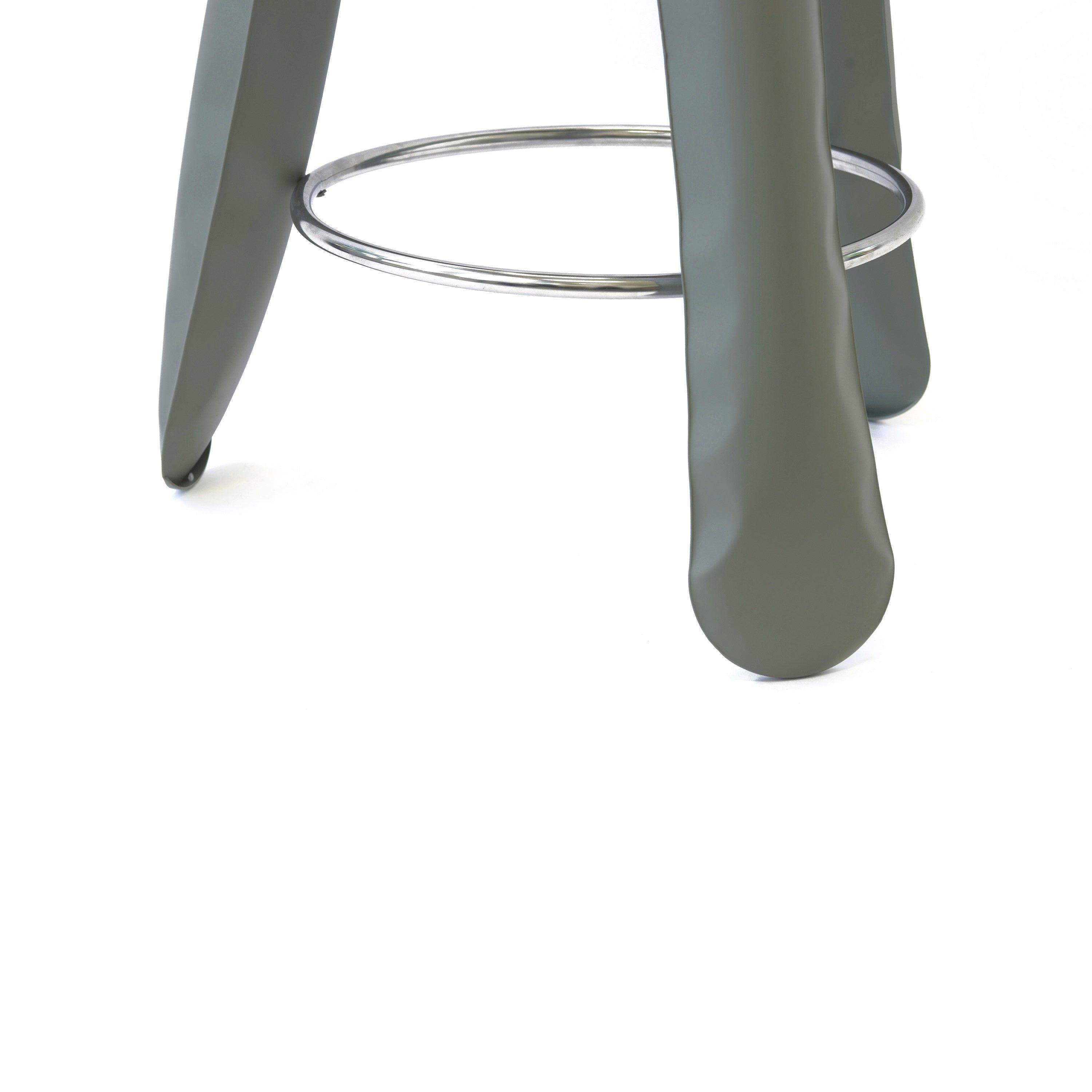 Stołek barowy PLOPP szary mech mat Zieta Studio Eye on Design