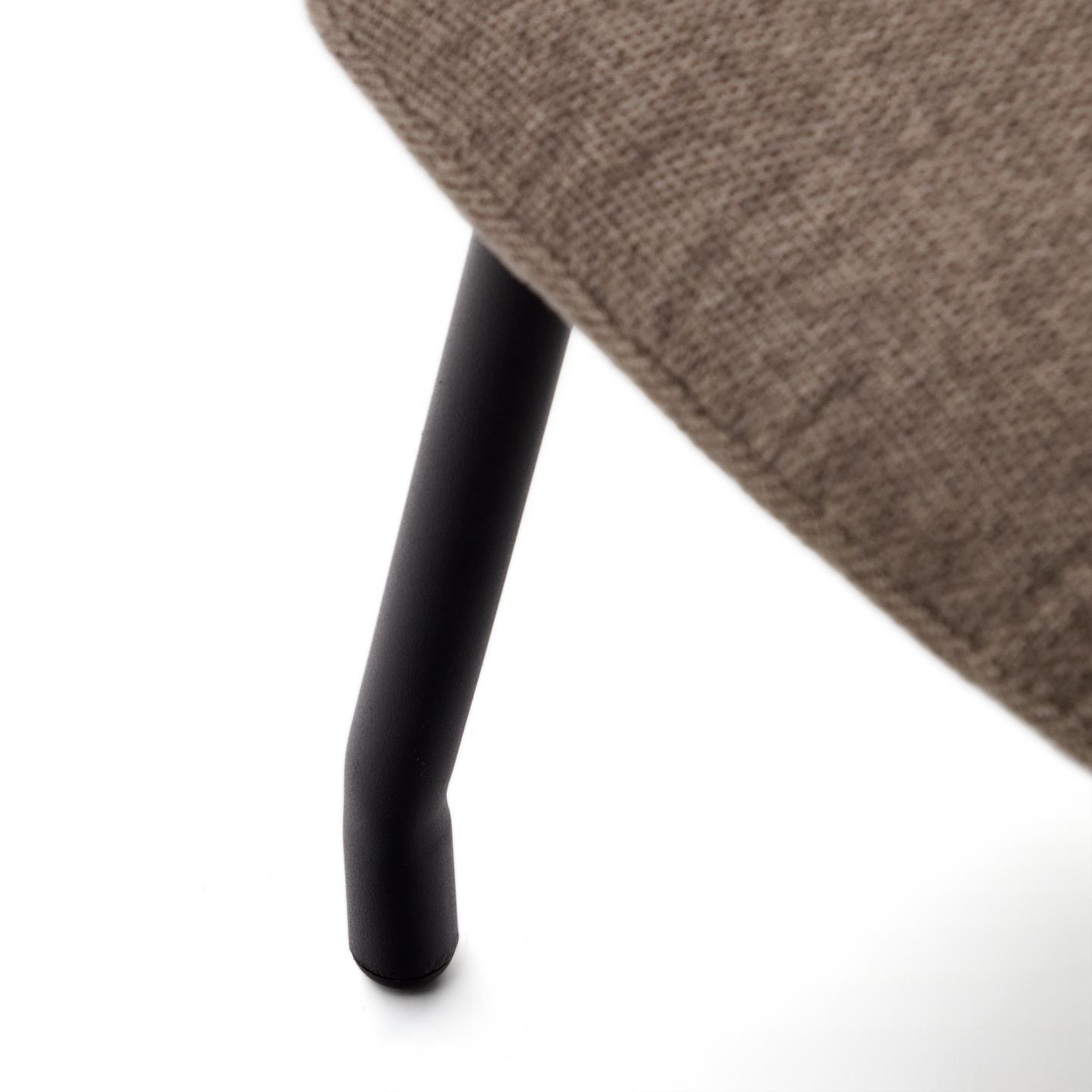 Stołek BELINA jasnobrązowy szenil La Forma Eye on Design