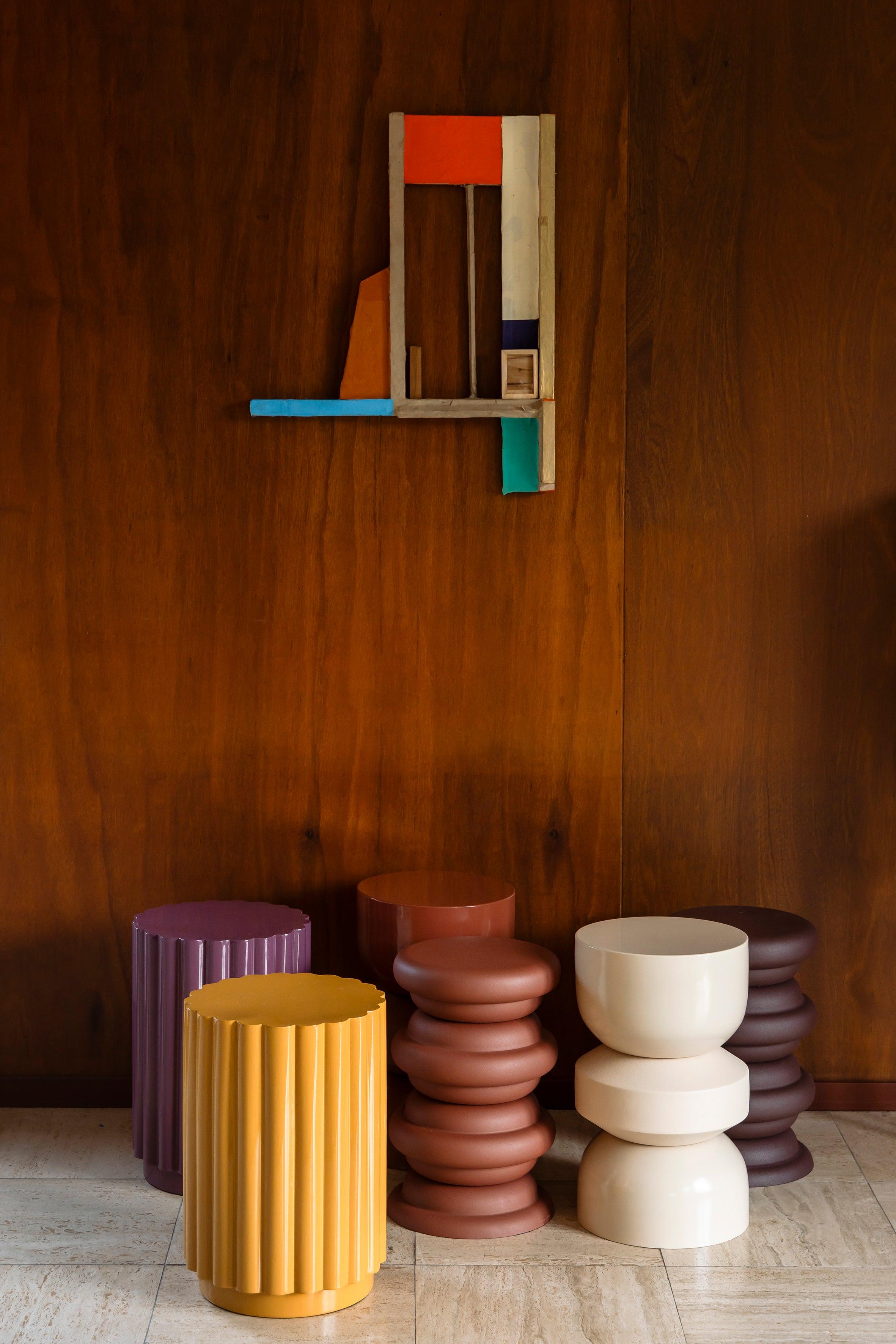 Camila Stool Ochre Dutchbone Eye on Design