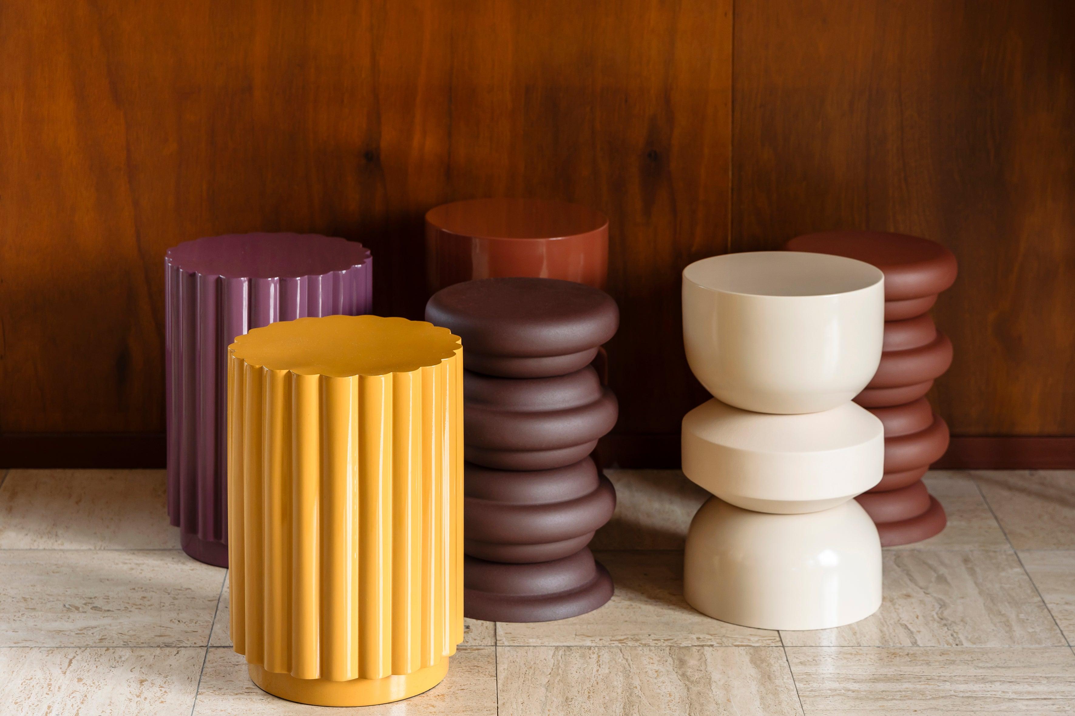 Camila Stool Ochre Dutchbone Eye on Design