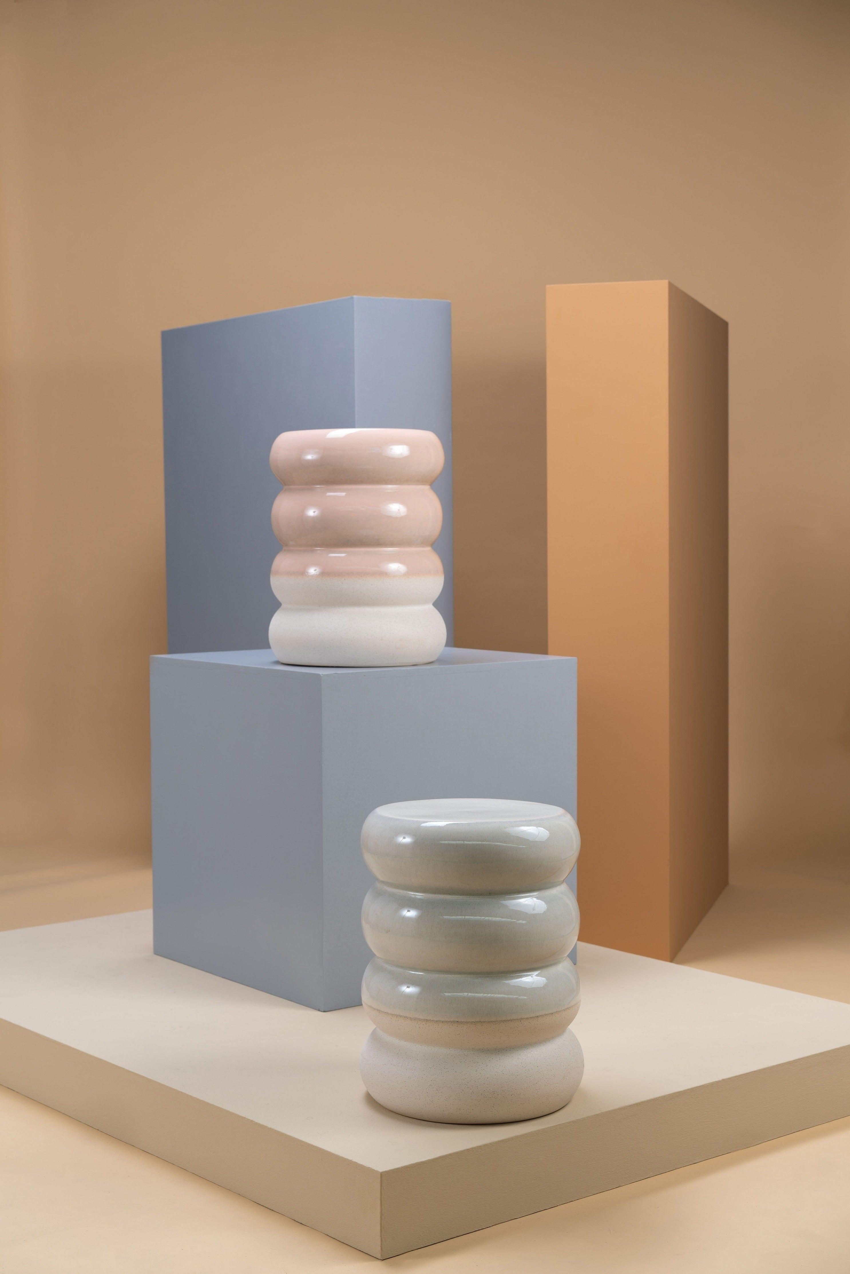 Stołek CHUBBY różowy Pols Potten Eye on Design