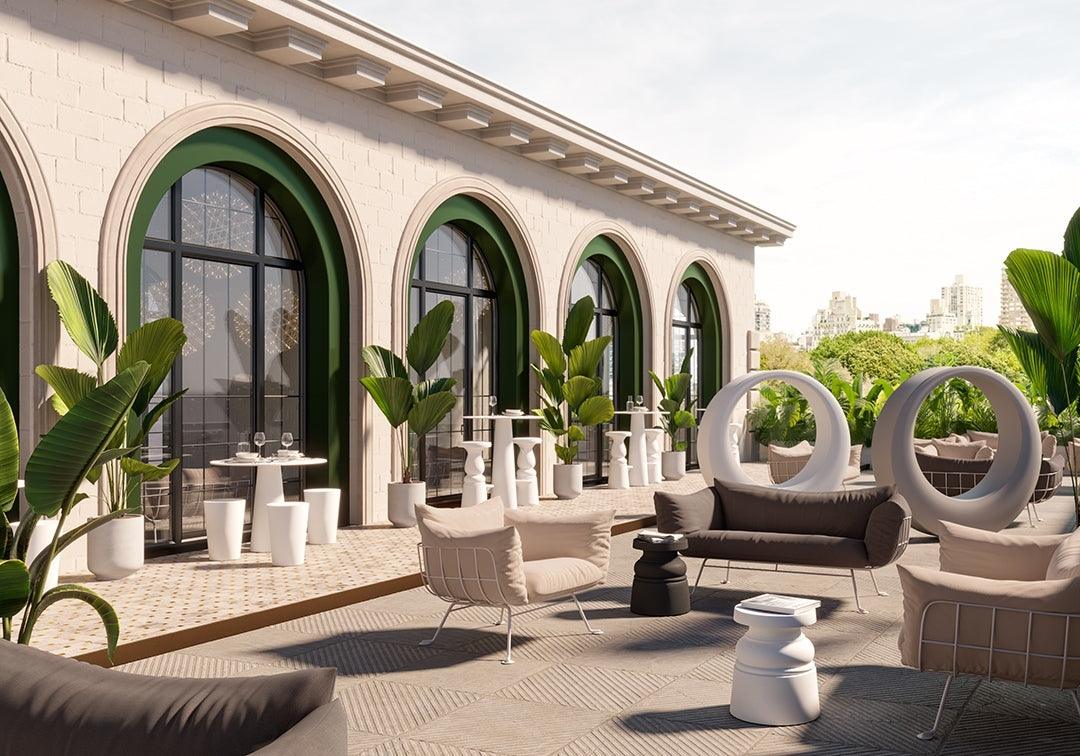 Stołek CONTAINER NEW ANTIQUES szary Moooi Eye on Design