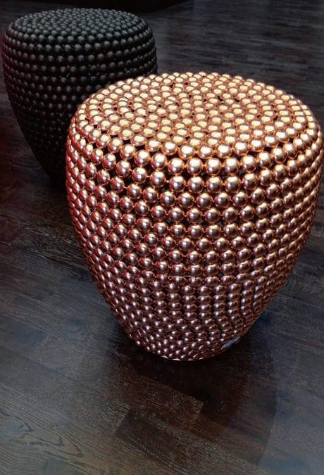 Stołek DOT miedziany Pols Potten Eye on Design