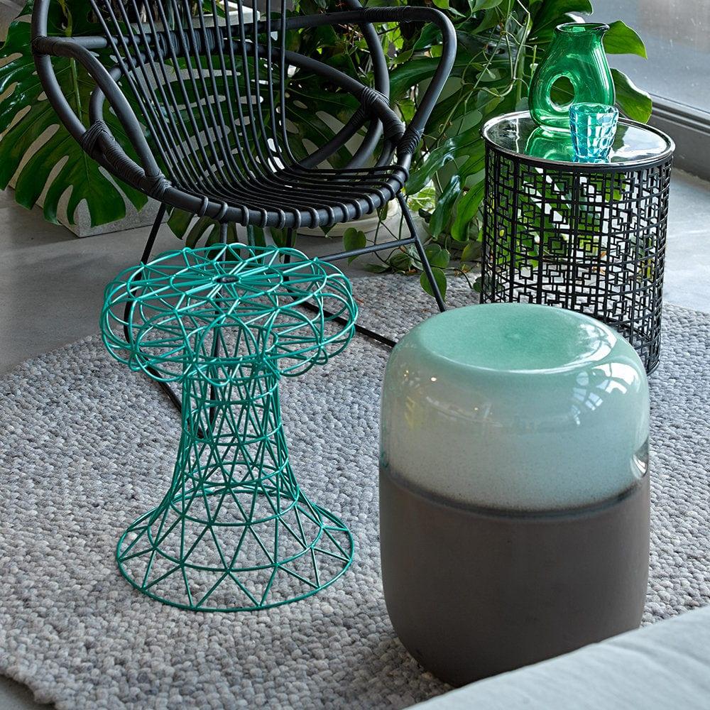 Stołek PILL turkusowy Pols Potten Eye on Design