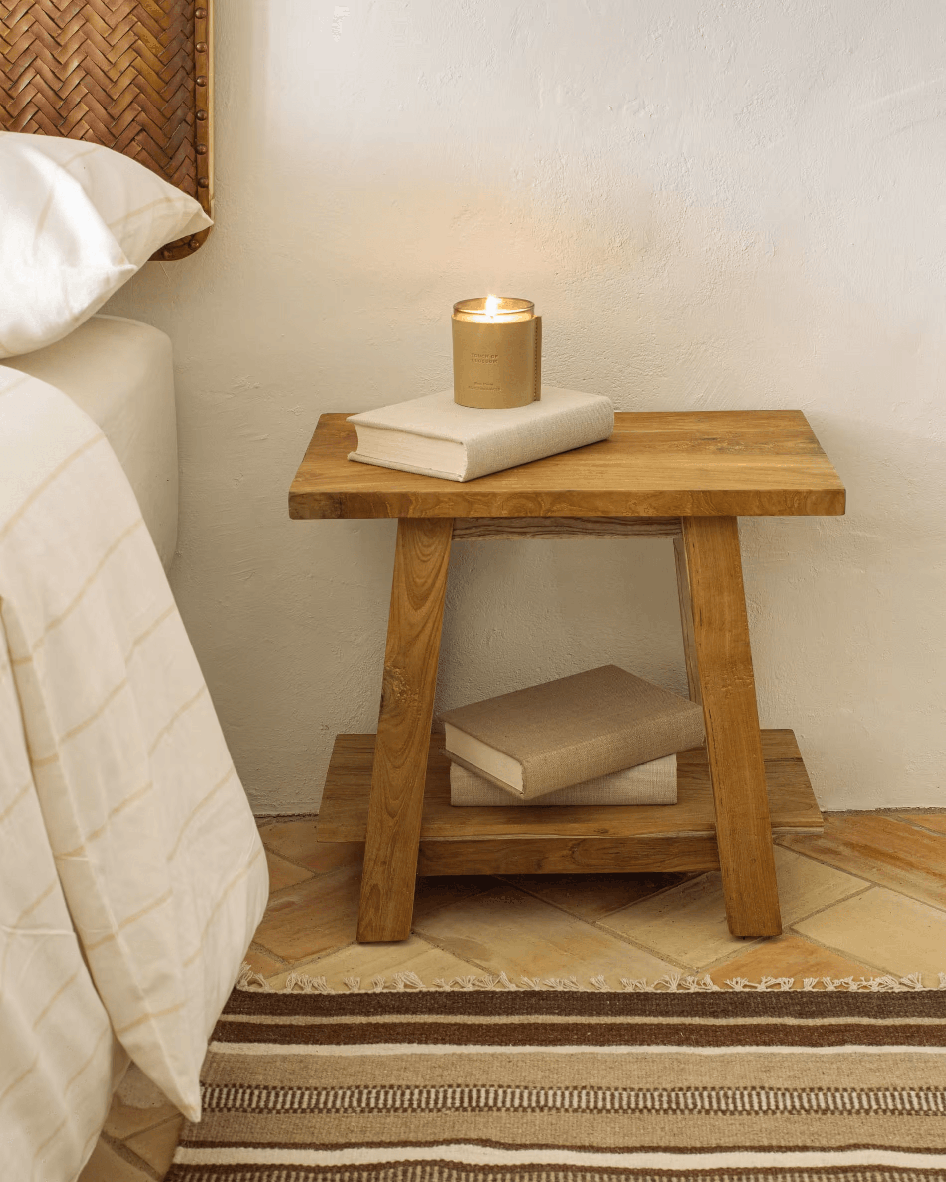 Stołek SAFARA lite drewno tekowe La Forma Eye on Design