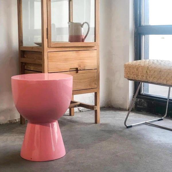 Stołek TAM TAM jasnoróżowy Pols Potten Eye on Design