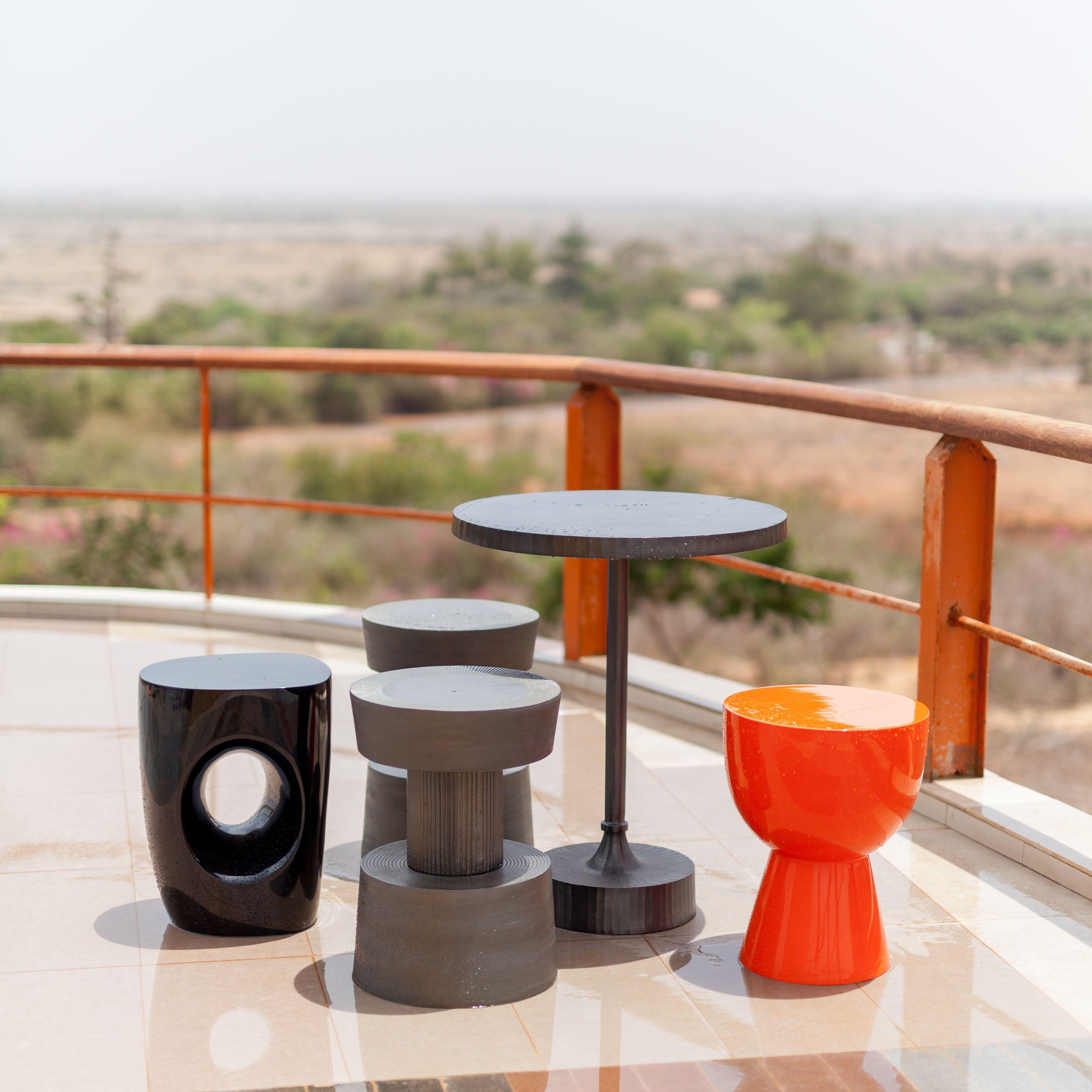 Stołek TAM TAM pomarańczowy Pols Potten Eye on Design