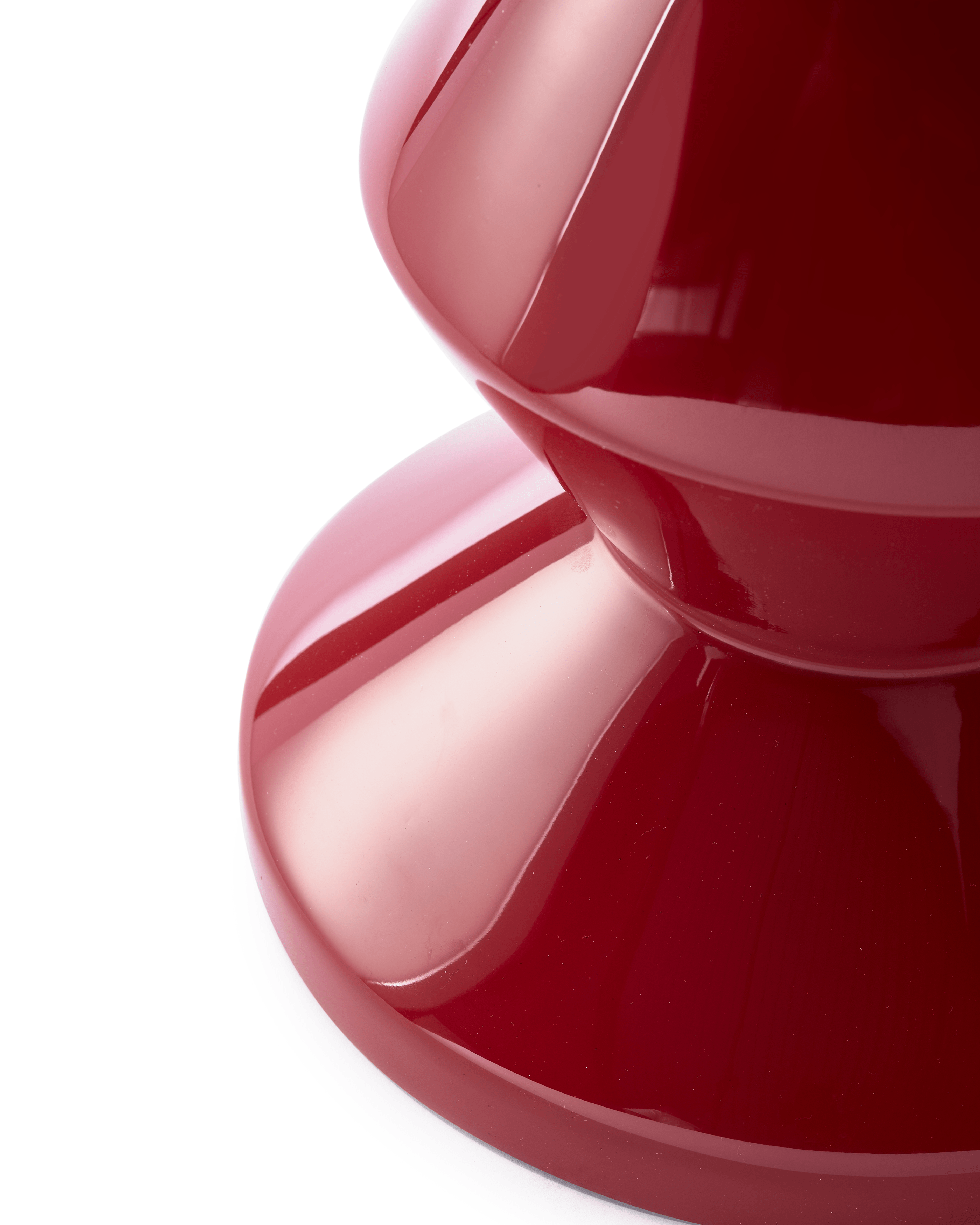 Stołek ZIG ZAG burgundowy Pols Potten Eye on Design