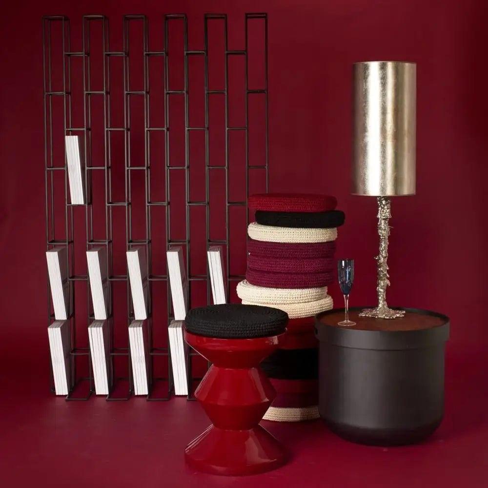 Stołek ZIG ZAG czerwony Pols Potten Eye on Design