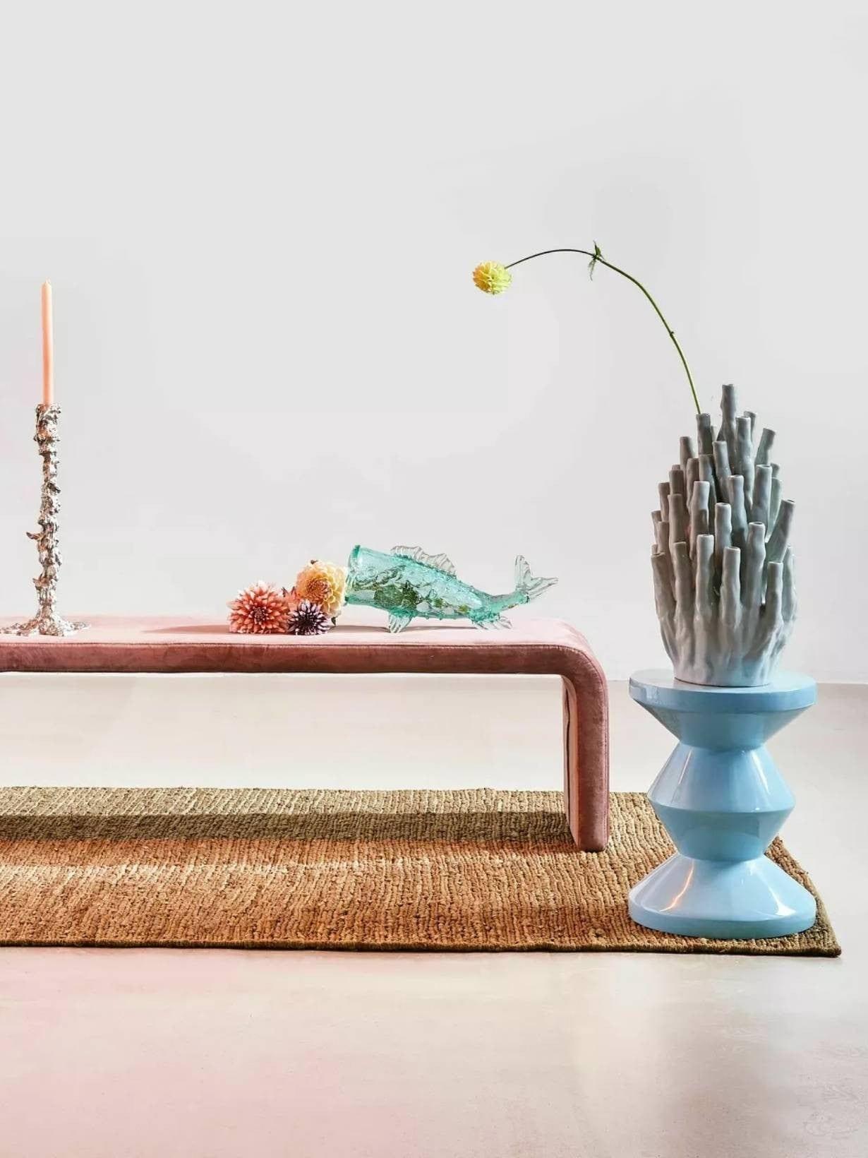 Stołek ZIG ZAG jasnoniebieski Pols Potten Eye on Design