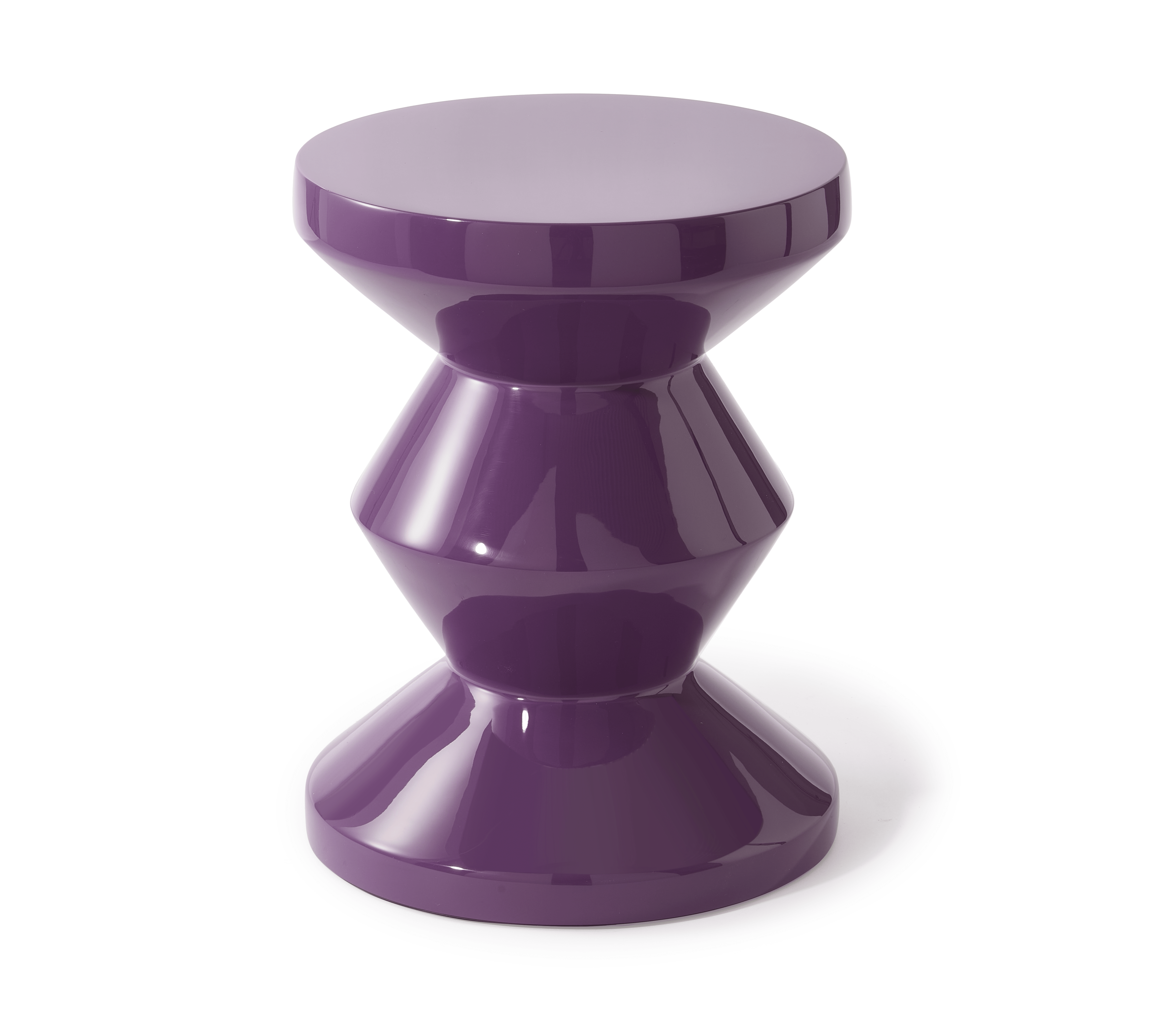 Stołek ZIG ZAG winogronowy fiolet Pols Potten Eye on Design