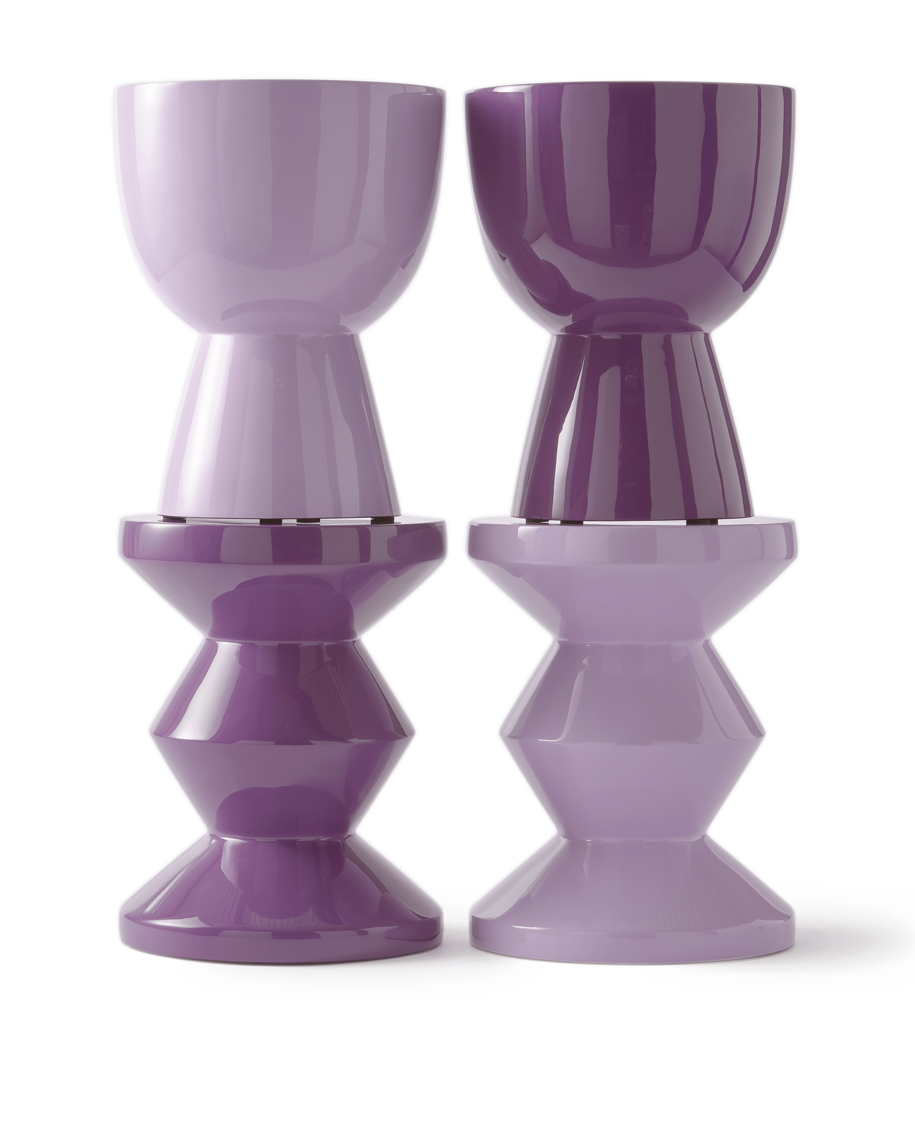 Stołek ZIG ZAG winogronowy fiolet Pols Potten Eye on Design