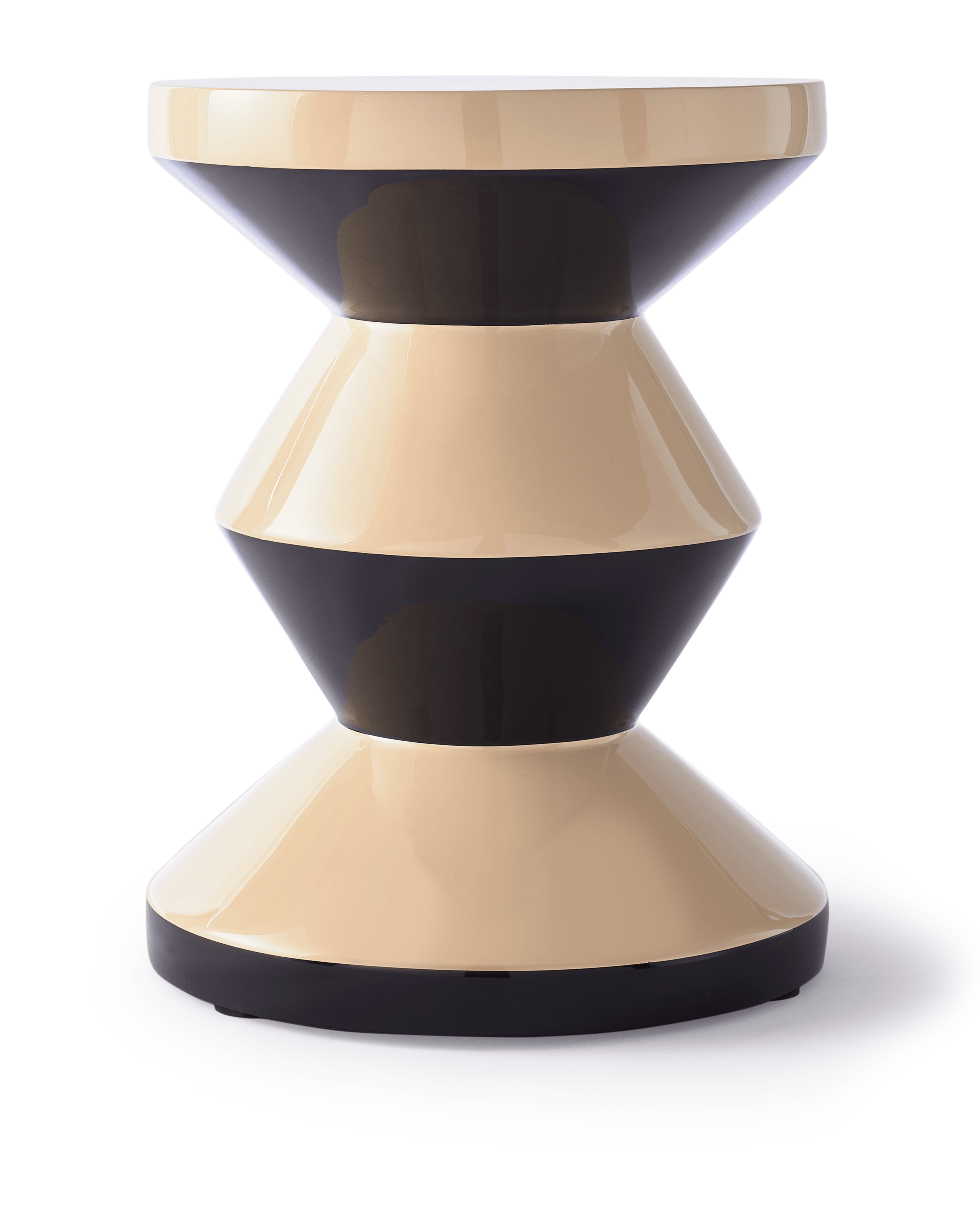 Stołek ZIG ZAG x CARICE VAN HOUSTEN beżowo - brązowy Pols Potten Eye on Design