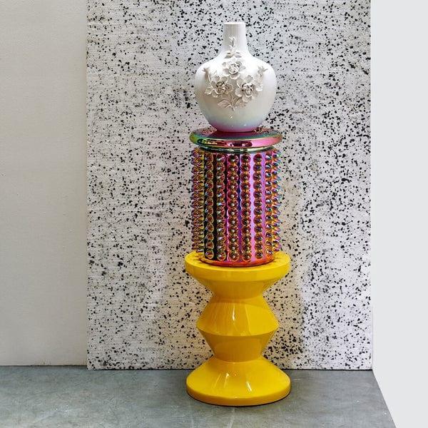 Stołek ZIG ZAG żółty Pols Potten Eye on Design