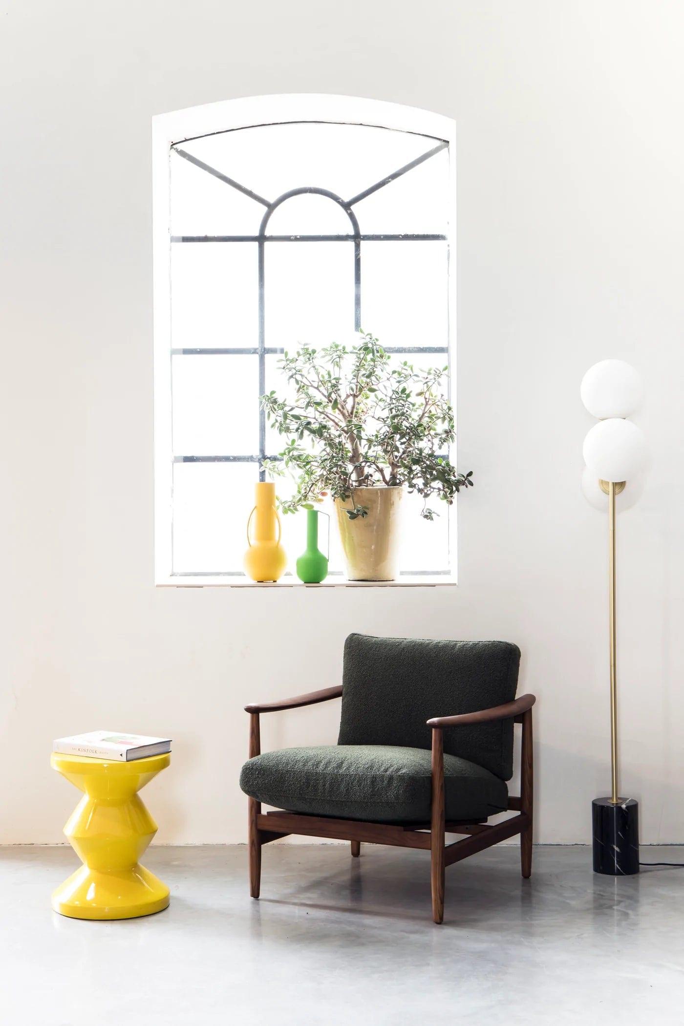 Stołek ZIG ZAG żółty Pols Potten Eye on Design