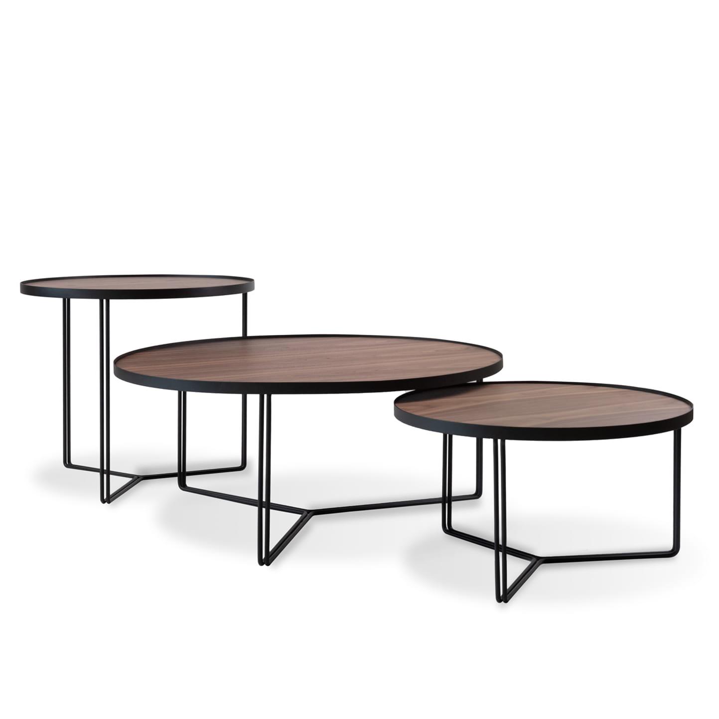 Stolik BIBIA I fornir z czarną podstawą Nobonobo Eye on Design