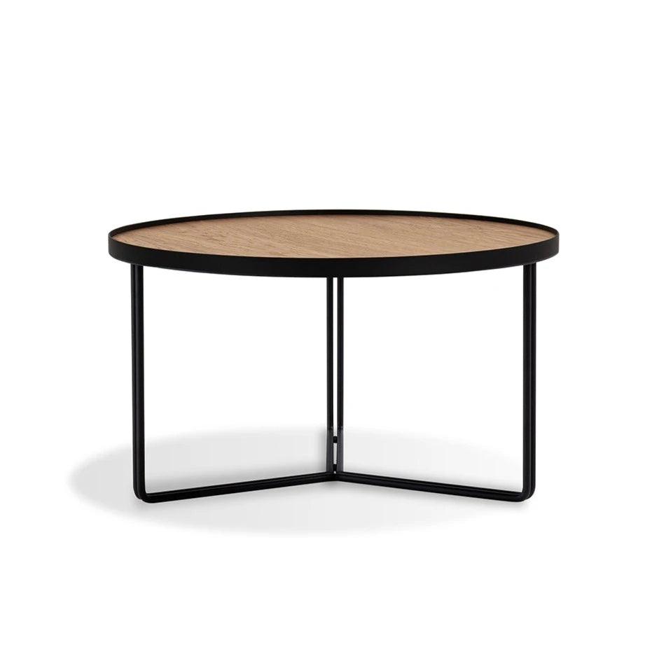 Stolik BIBIA I fornir z czarną podstawą Nobonobo Eye on Design