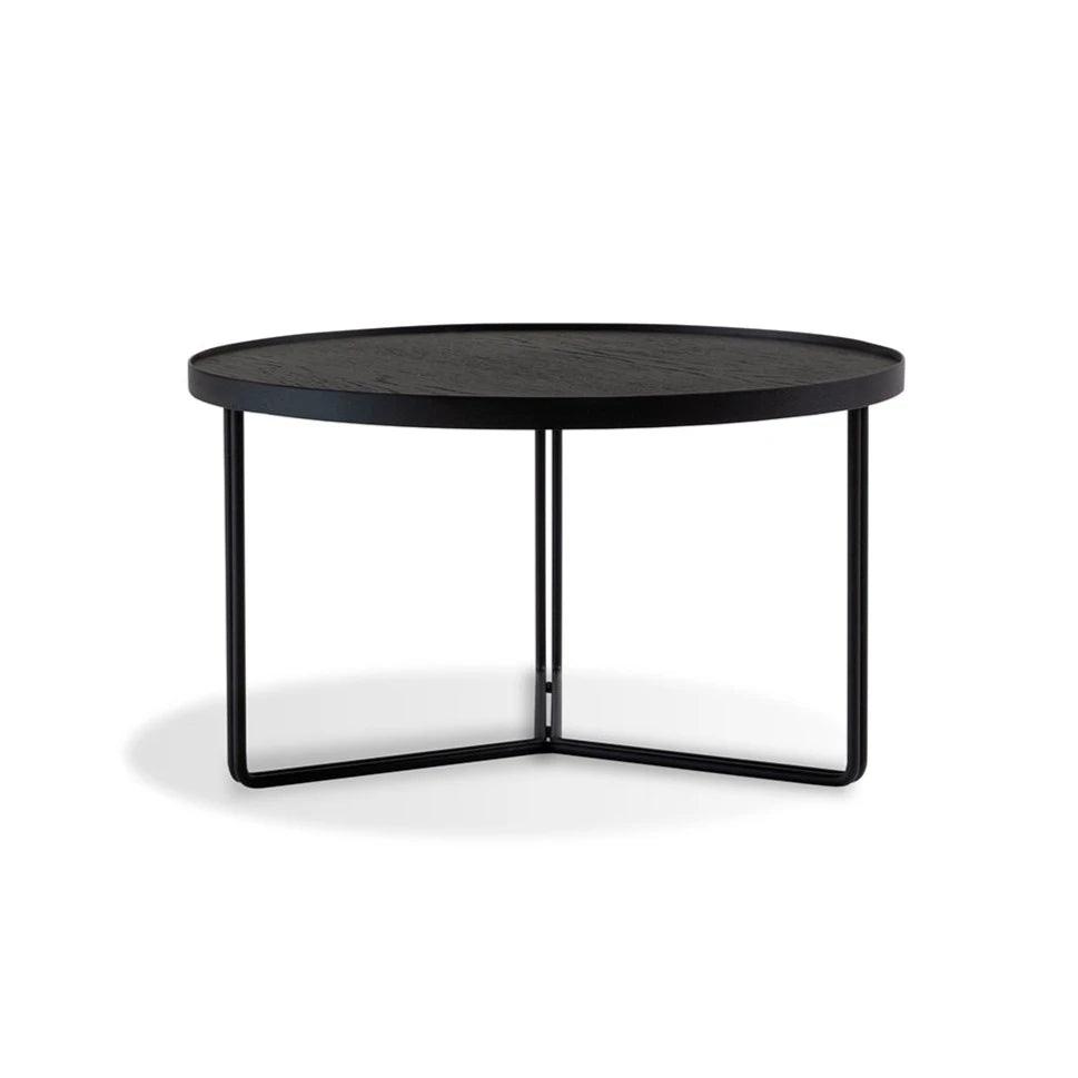 Stolik BIBIA I fornir z czarną podstawą Nobonobo Eye on Design